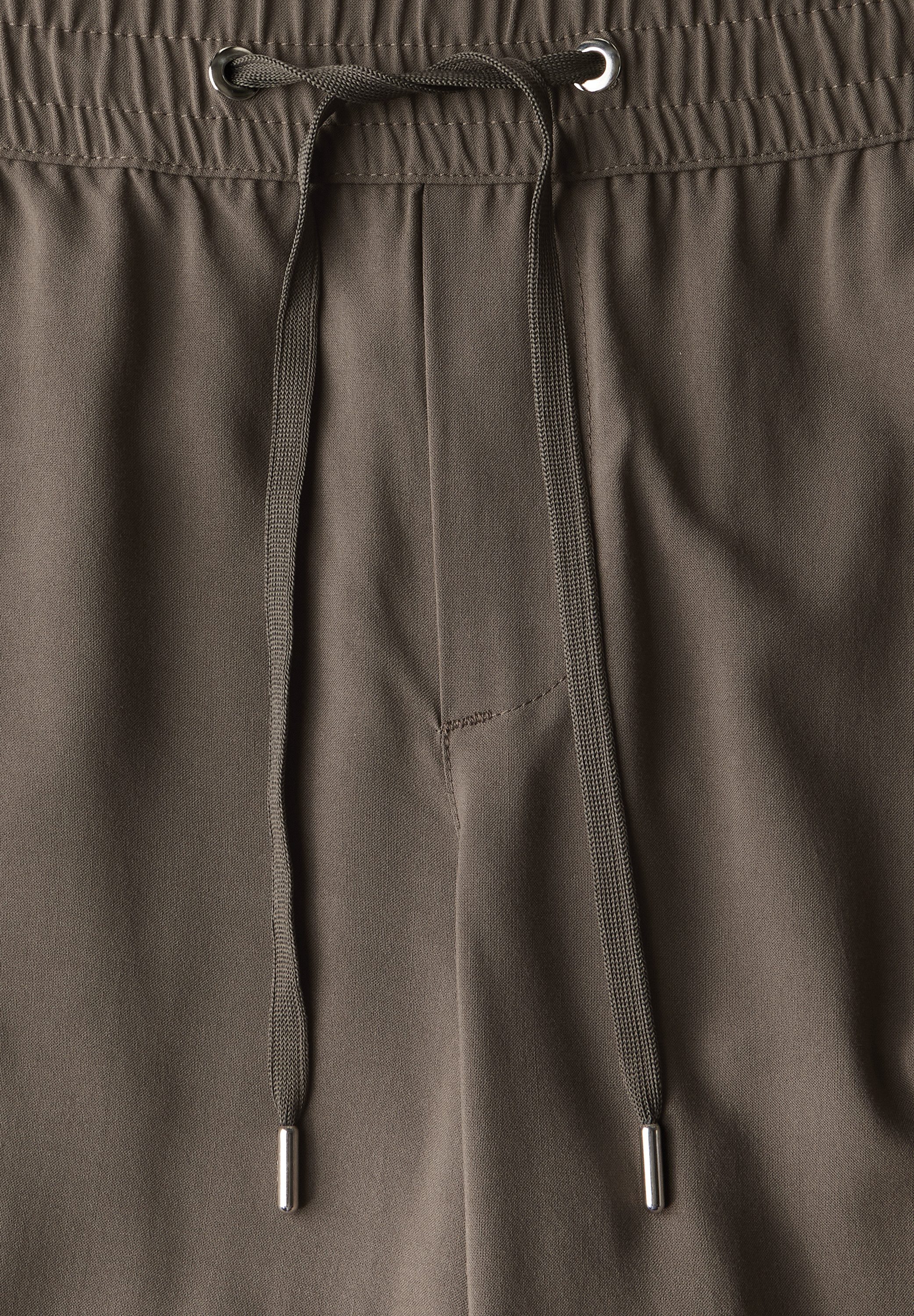 STREET ONE Stoffen broek Style Emee elastische band met rijgkoord