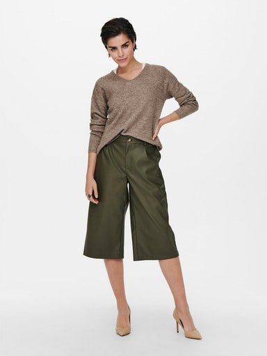 Only Trui met V-hals ONLCAMILLA V-NECK L/S PULLOVER KNT NOOS