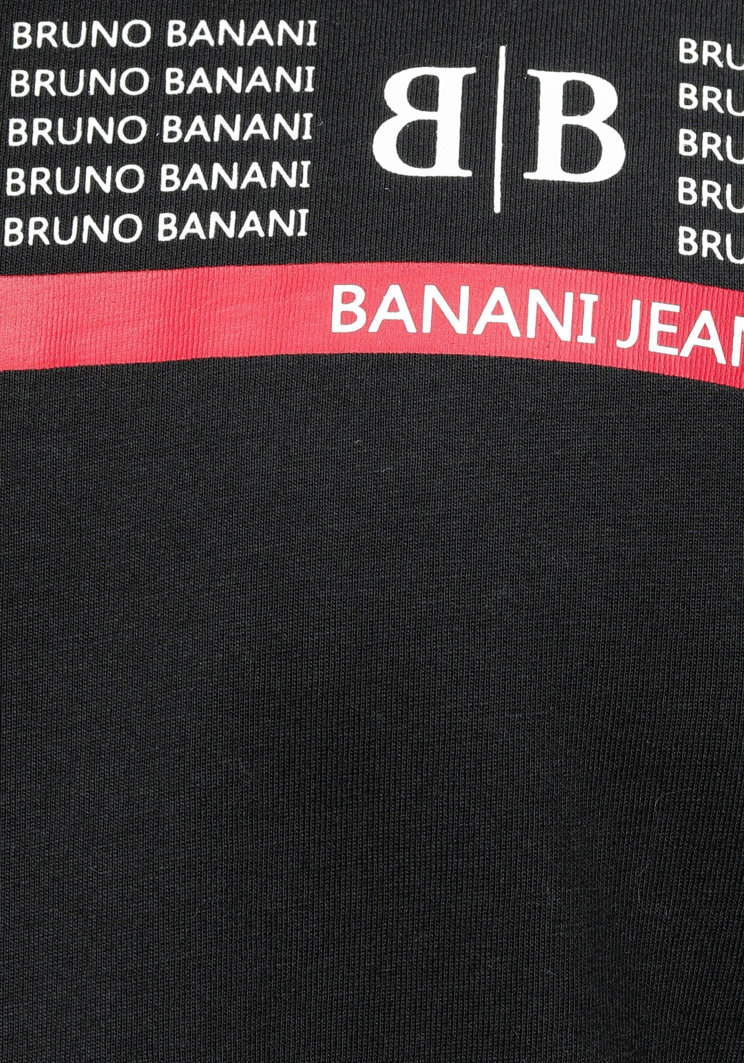 Bruno Banani Shirt met lange mouwen smal gesneden, met casual en frisse opdruk