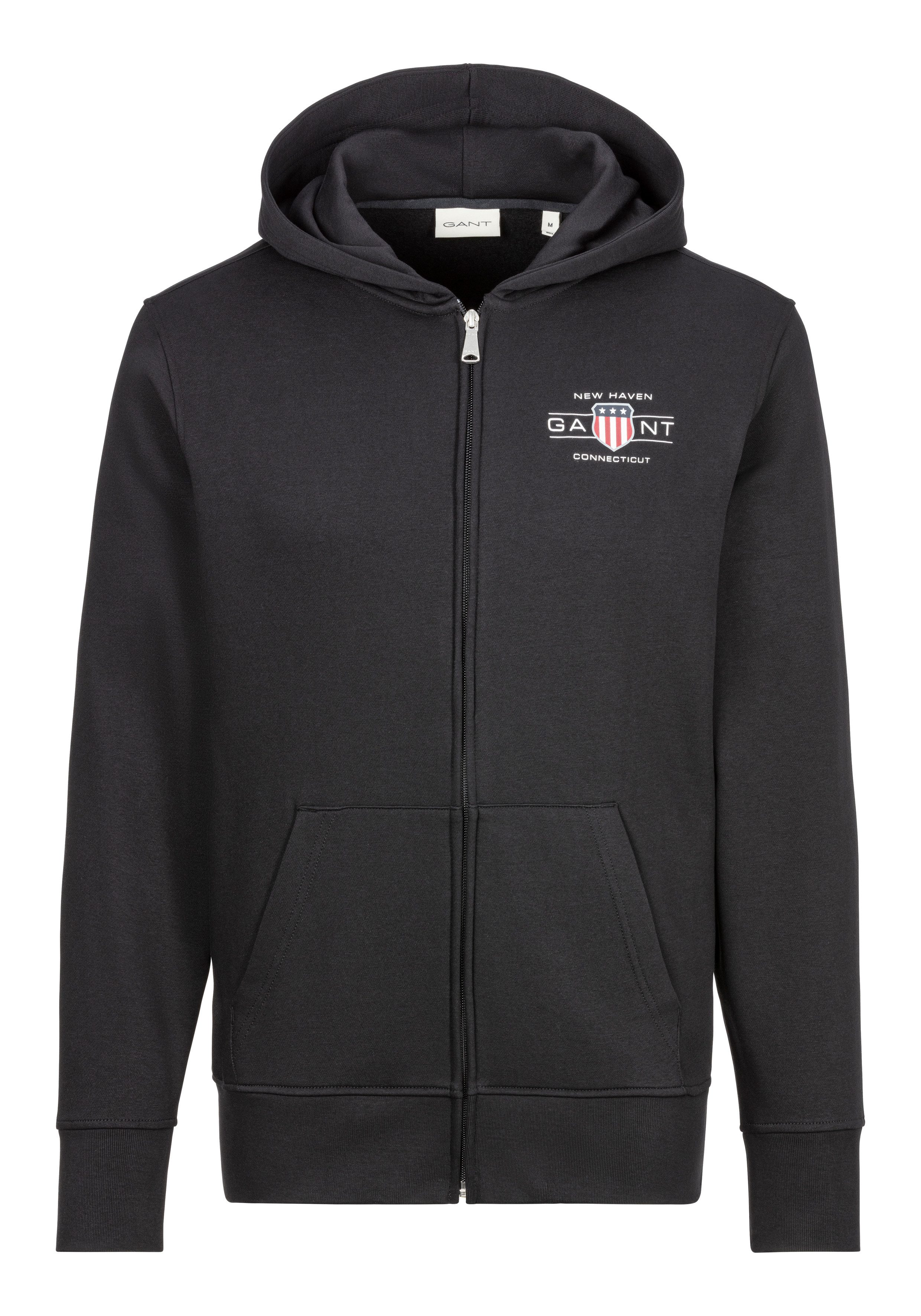 Gant Capuchonsweatvest GRAPHIC FULLZIP HOODIE