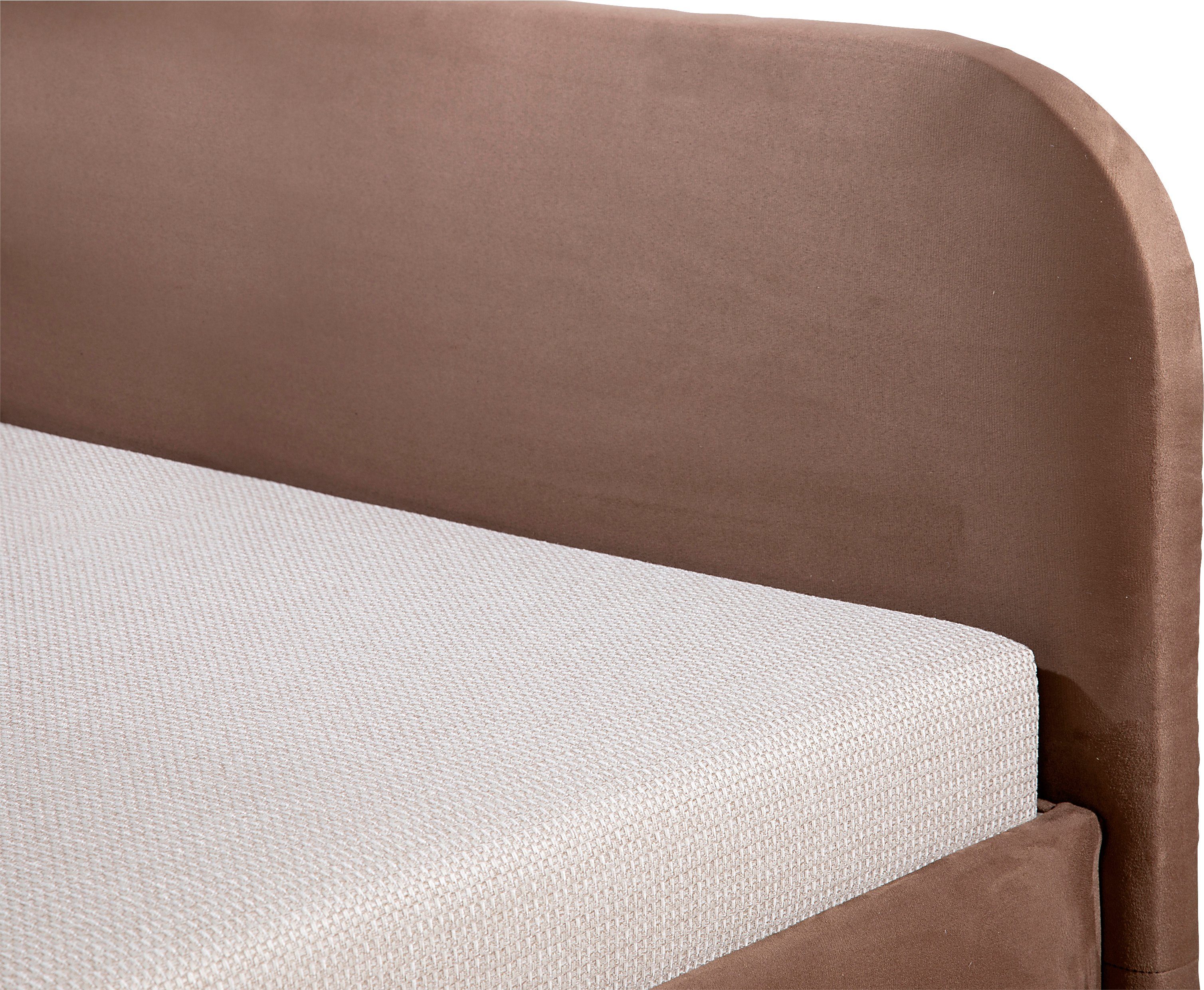 Maintal Bed Aolana met bedkist, in 2 breedten, binnenvering- of bonell-matras ter keuze