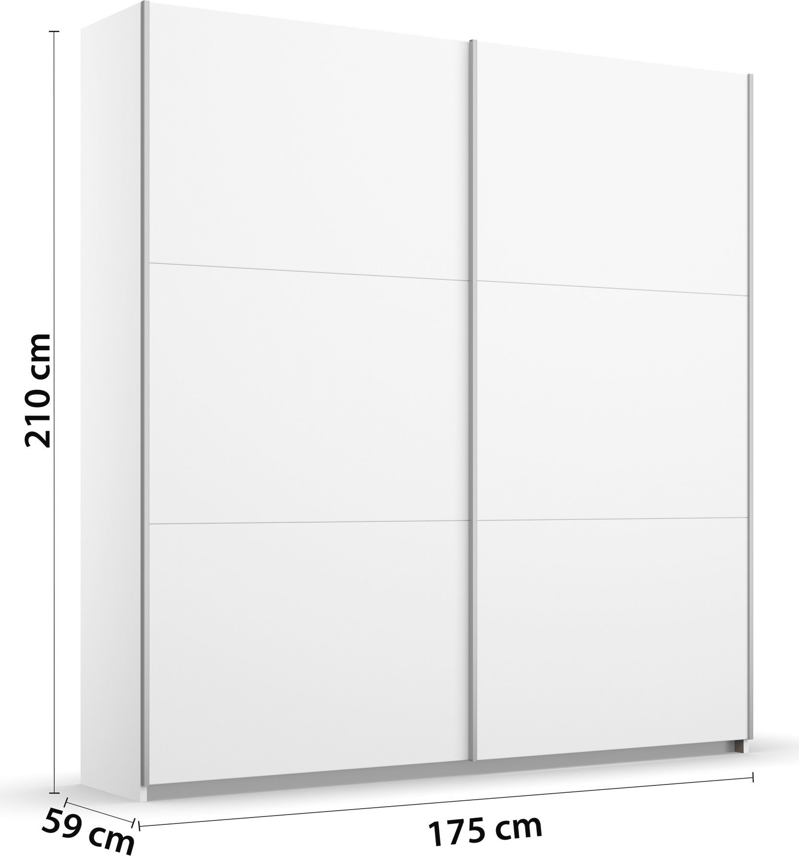 rauch Zweefdeurkast AURELIO kledingkast garderobe TOPSELLER OTTO´s CHOICE 3 verschillende uitrustingsvarianten handgrepen van metaal made in germany