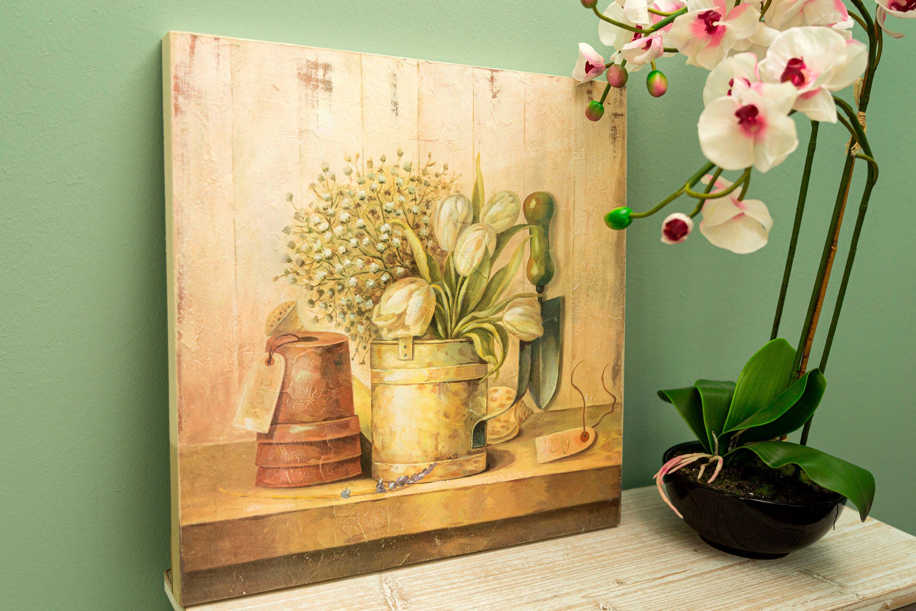 Myflair Möbel & Accessoires Artprint Elin Wanddecoratie, motief bloemen, 50x50 cm, woonkamer