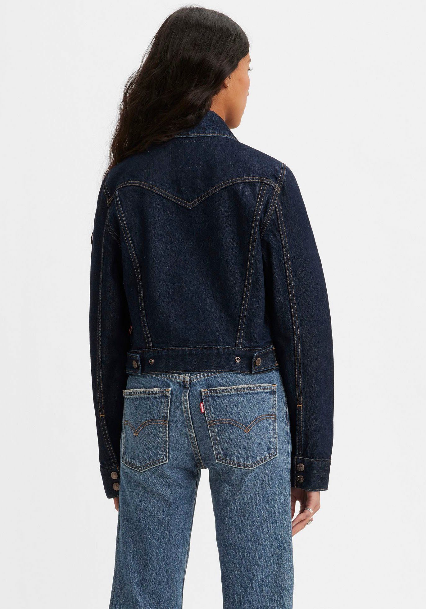 Levi's® Jeansjack ZIP SLIM TRUCKER DARK