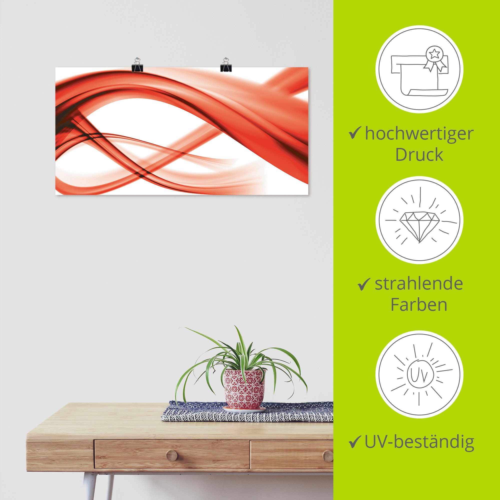 Artland Artprint Abstracte compositie als artprint op linnen, poster in verschillende formaten maten