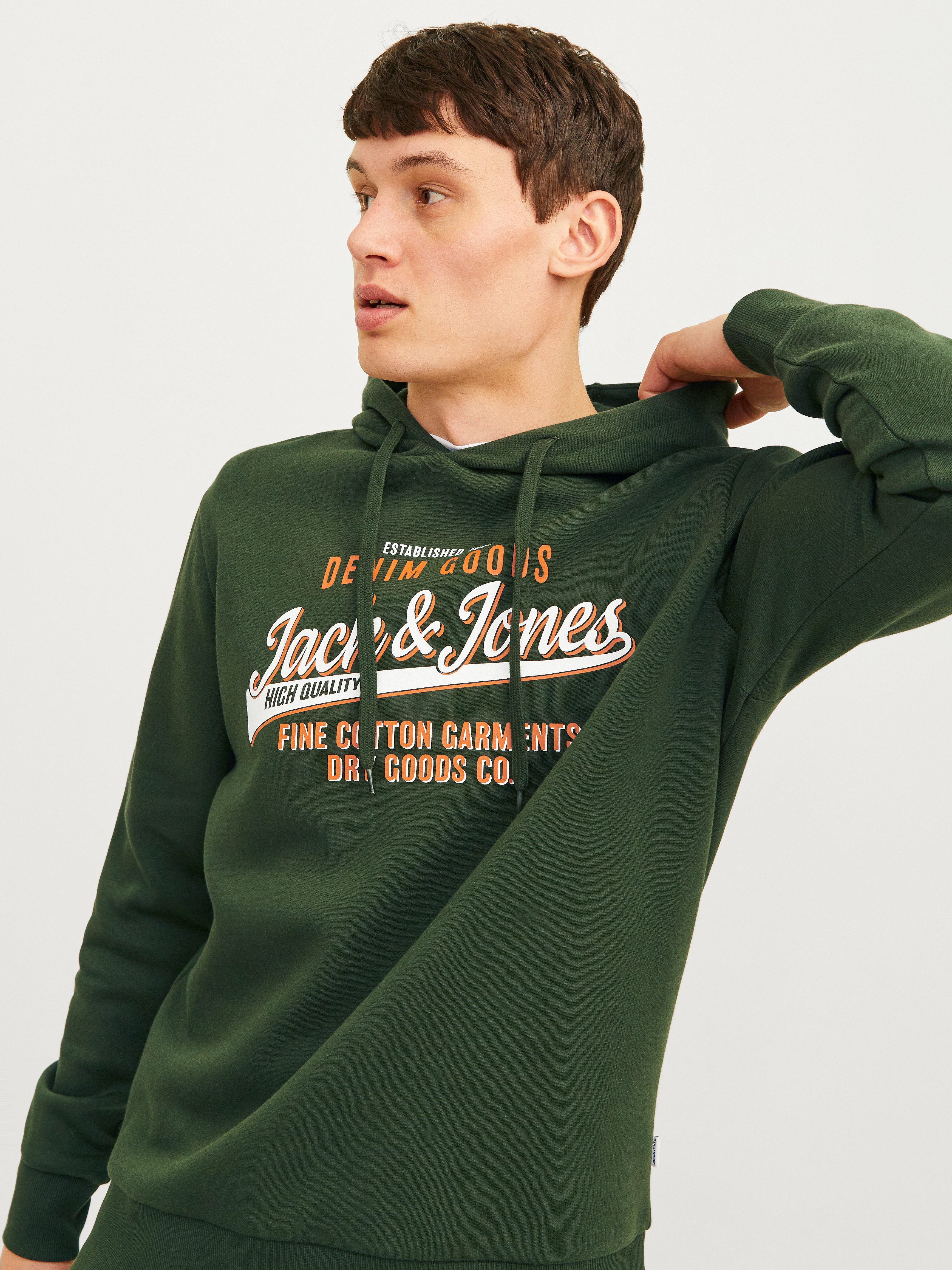 Jack & Jones Hoodie JJELOGO SWEAT HOOD 2 COL 24 25 NOOS