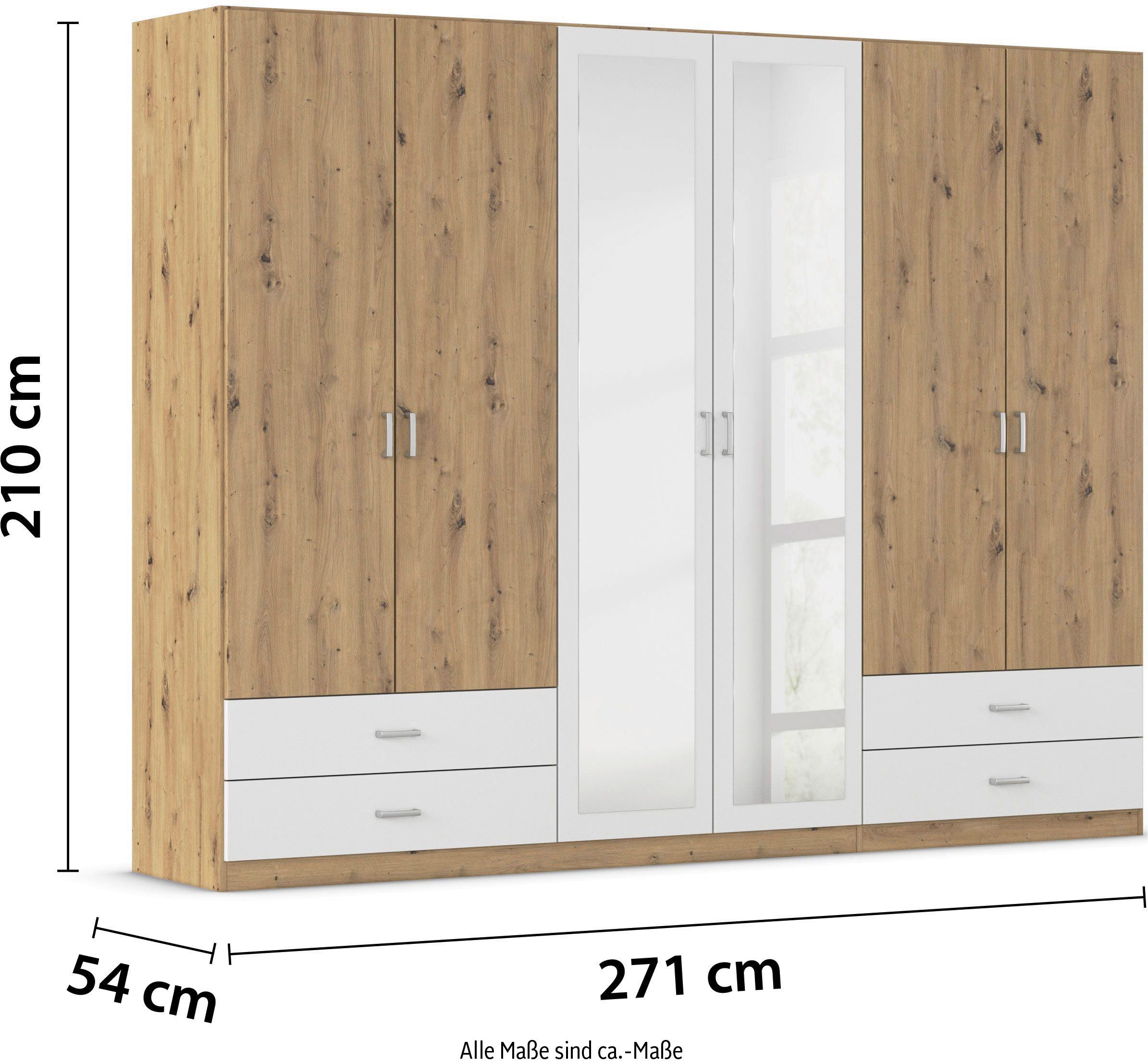 rauch Draaideurkast Borbona Kledingkast kast garderobe waskast BORBONA in 2 breedtes