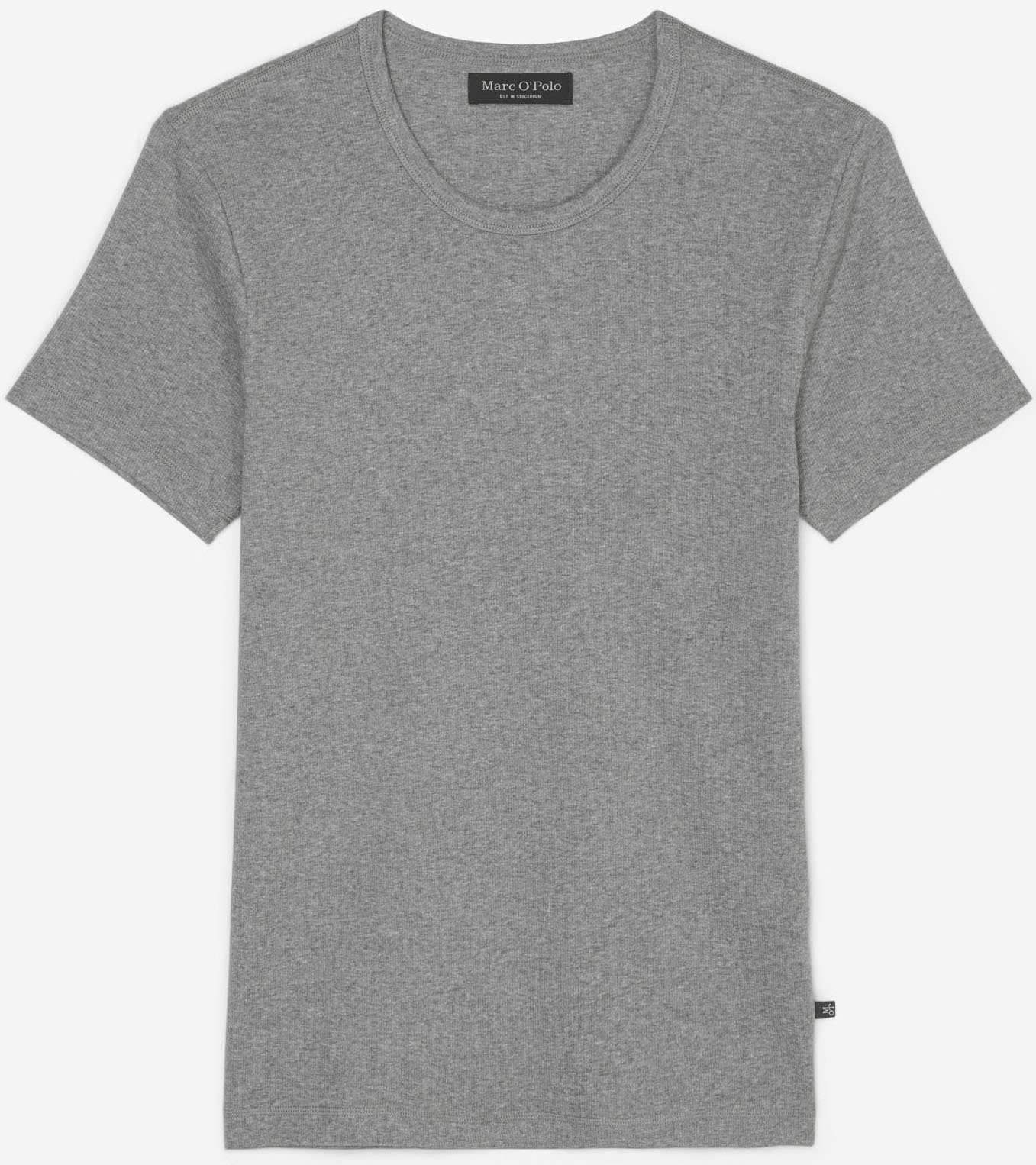 Marc O'Polo T-shirt Iconic rib met figuuraccentuerende pasvorm (Set van 2)