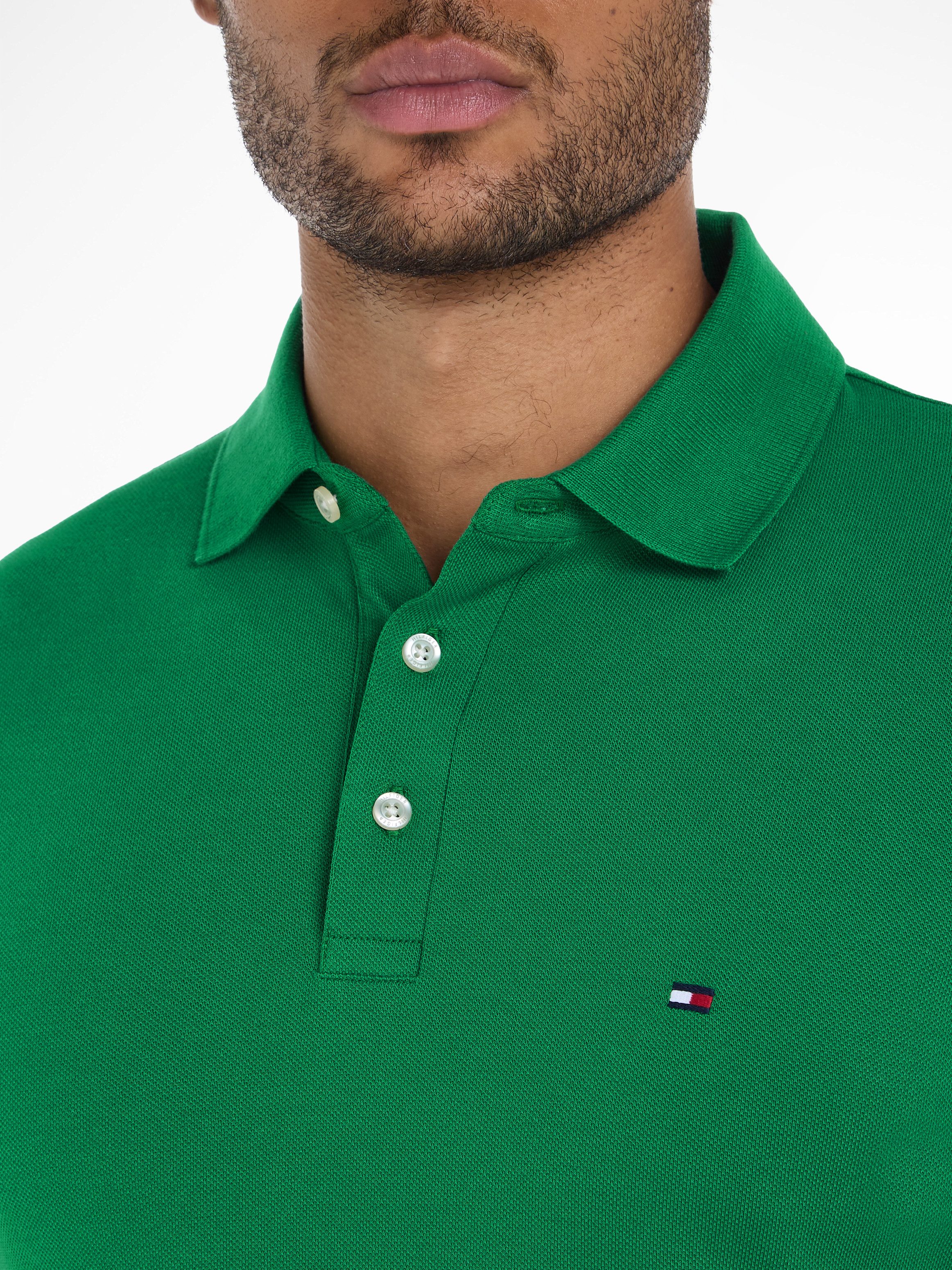 Tommy Hilfiger Poloshirt 1985 SLIM POLO van iets gestructureerd piqué