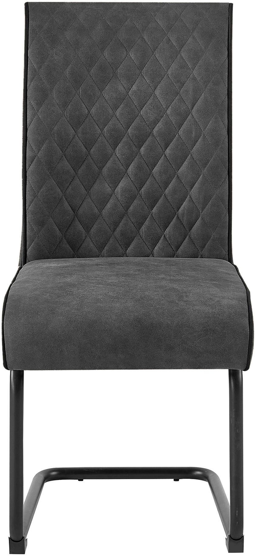 byLIVING Vrijdragende stoel Maria-XXL set van 2 met comfortabele verenbekleding en xxl belasting tot 150 kg (set, 2 stuks)