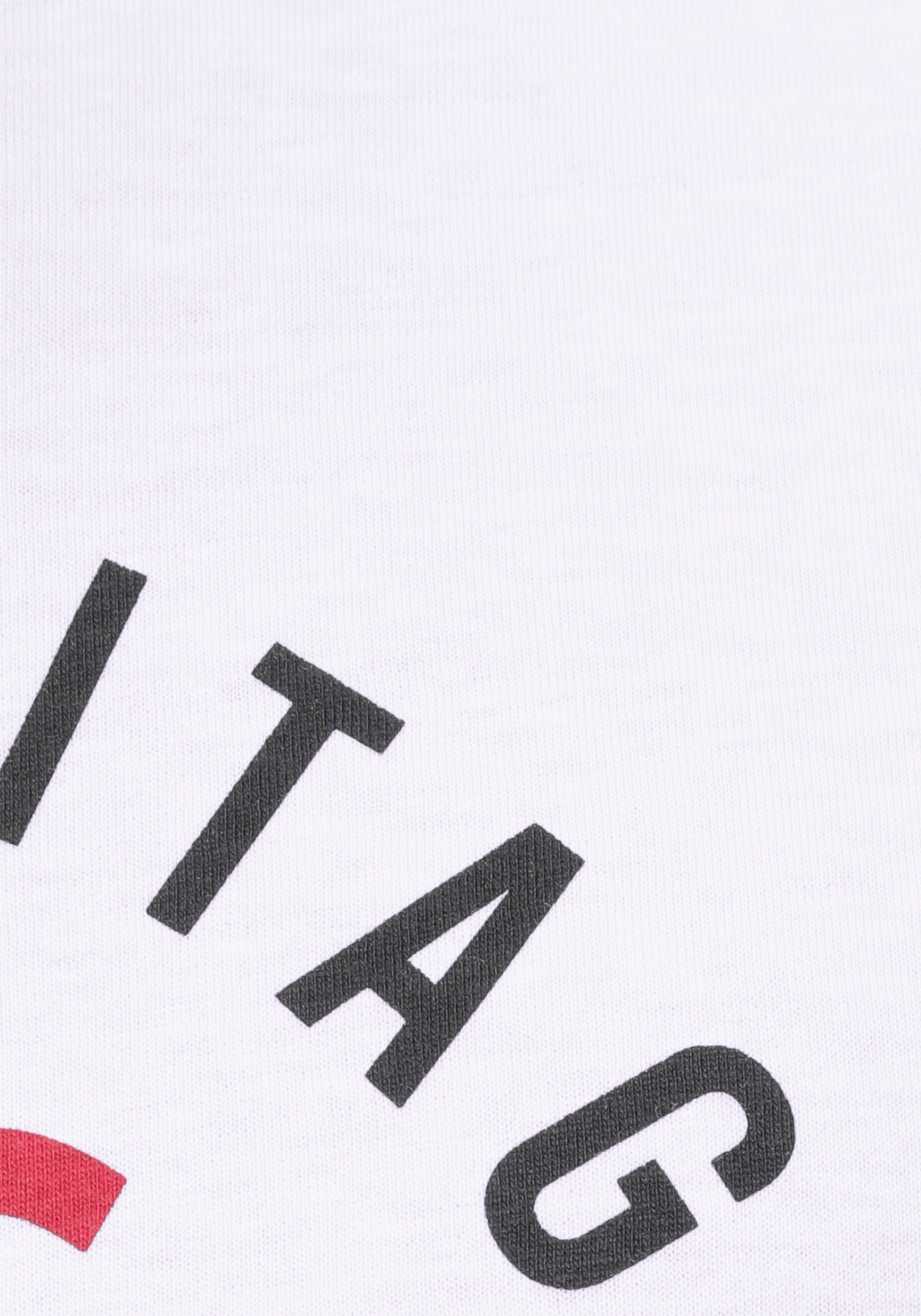 H.I.S Shirt met ronde hals Korte mouwen, smalle pasvorm, met print, ronde hals, van katoen