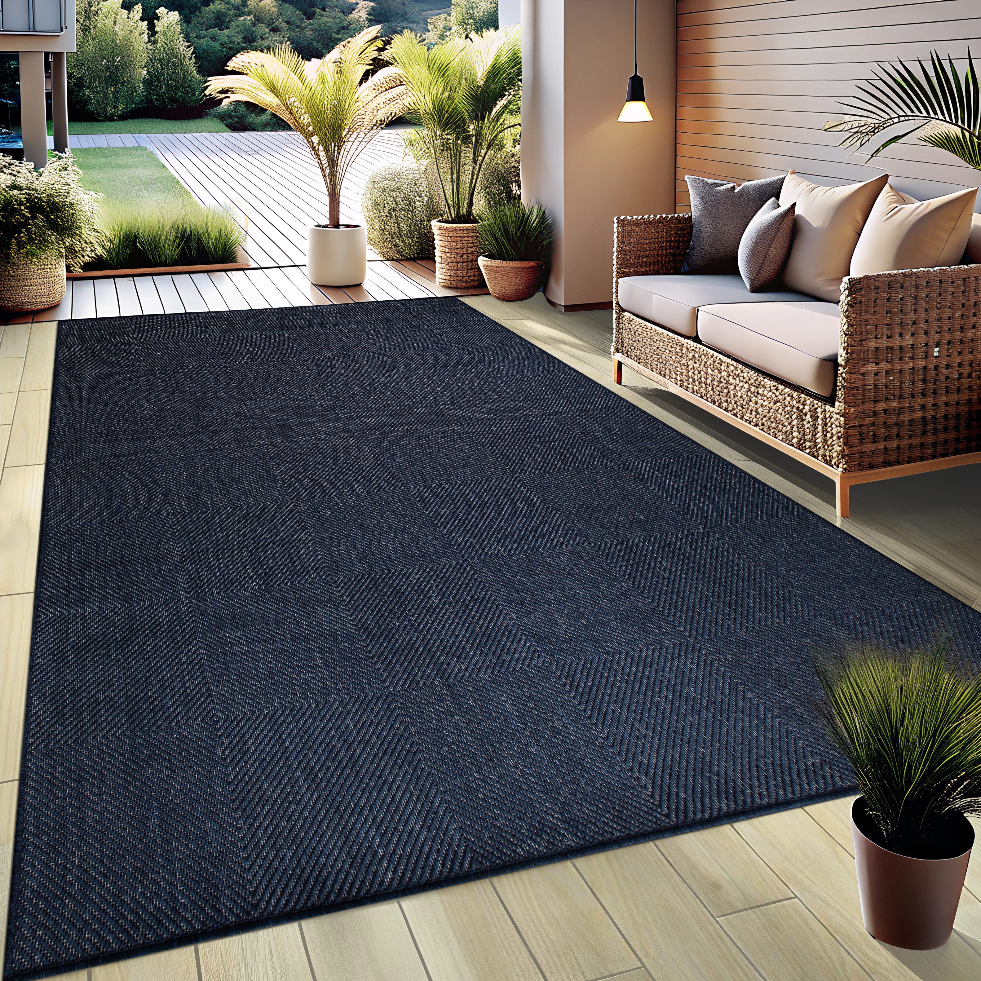 my home Vloerkleed Anna, auch als Läufer erhältlich Geschikt voor binnen en buiten, sisal-look, weerbestendig & uv-bestendig