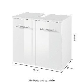 welltime Wastafelonderkast Trento, in verschillende designs en kleuren Badkamermeubel, breedte 60 cm, badkamerkast wastafelonderkast wastafelonderkast