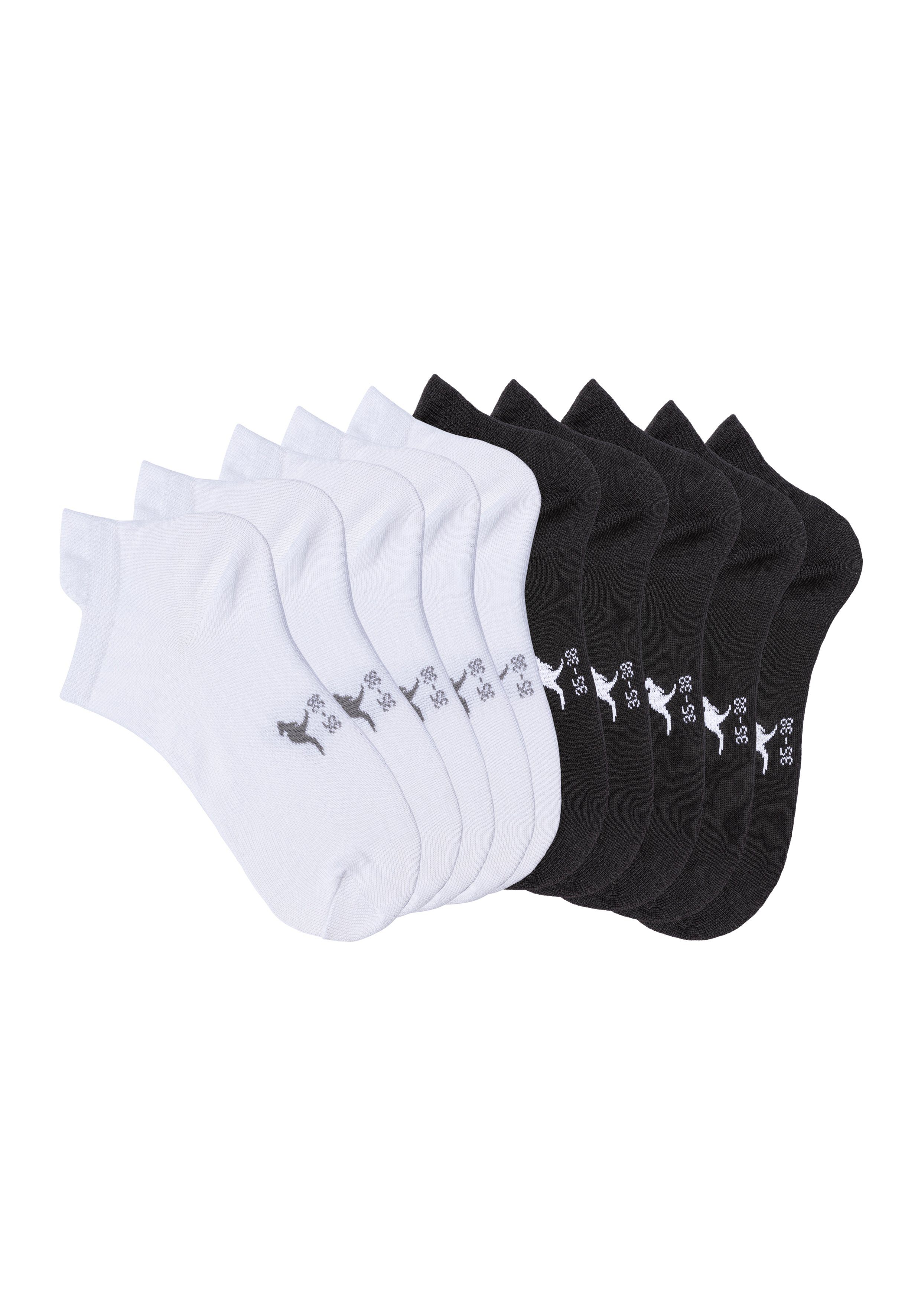 KangaROOS Sneakersokken met verhoogde boord (set 10 paar)