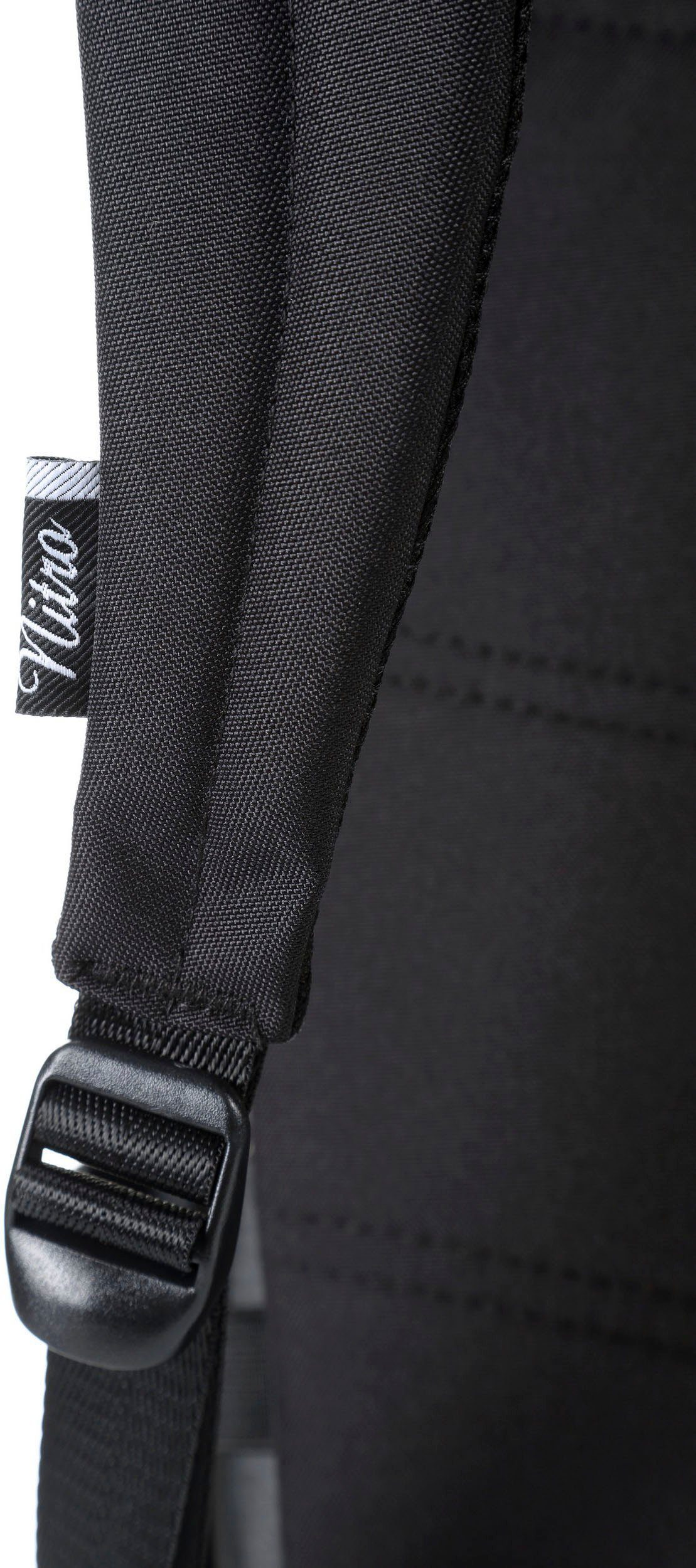 NITRO Vrijetijdsrugzak Urban Plus Daypack, streetpack in retro-stijl, alledaagse rugzak, schoolrugzak
