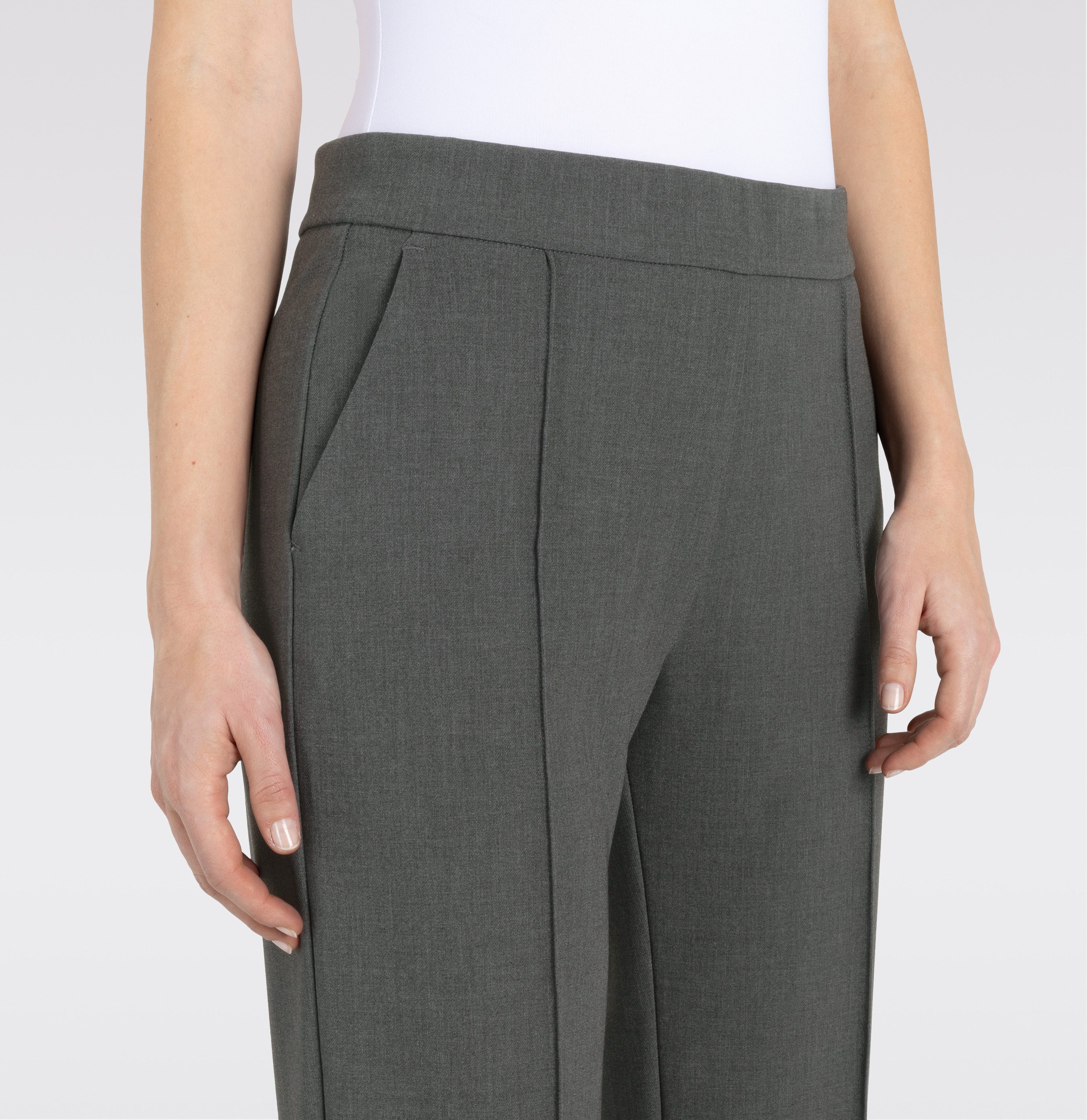MAC Pantalon Chiara met visgraatdessin