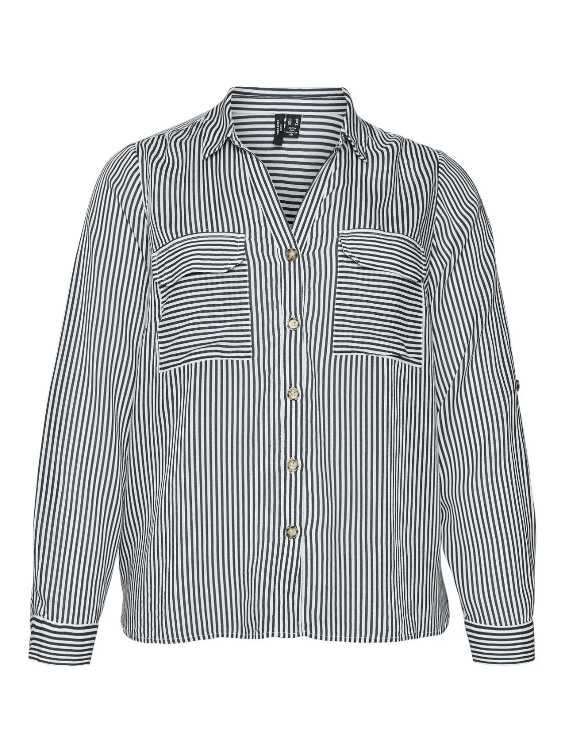 Vero Moda Curve Overhemdblouse VMBUMPY L/S SHIRT NEW CURVE GA NOOS