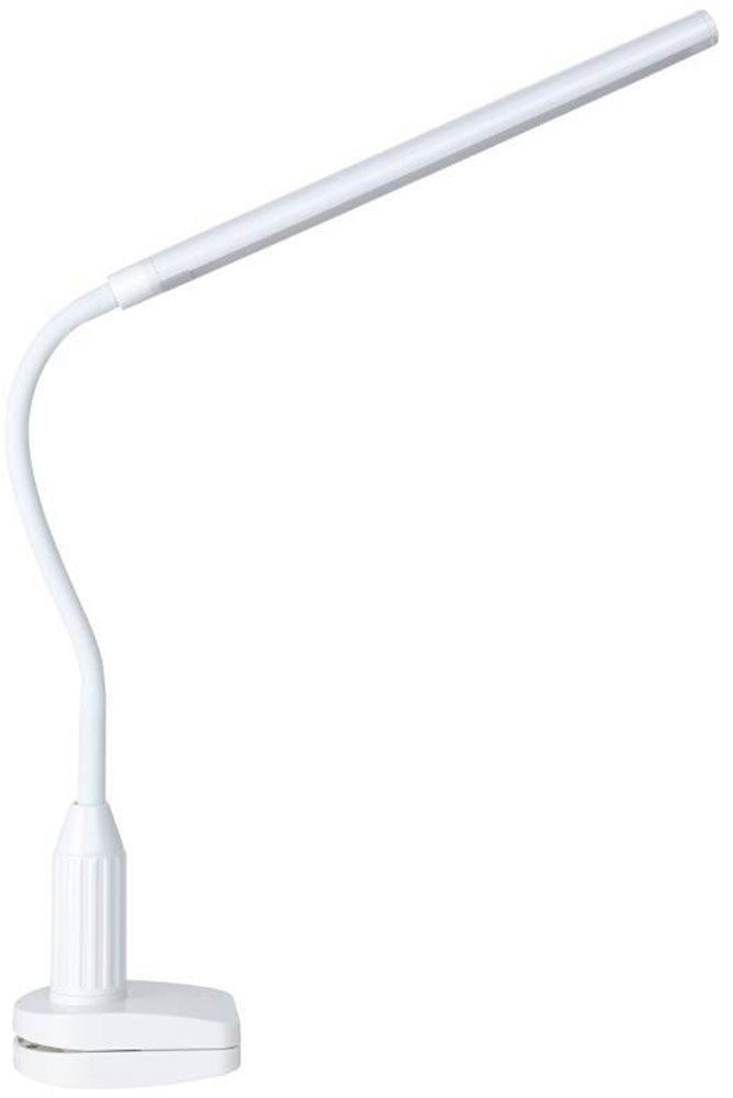 EGLO Klemlamp LAROA tafellamp, wit, touchsensor, 4-staps dimmen, klem lamp