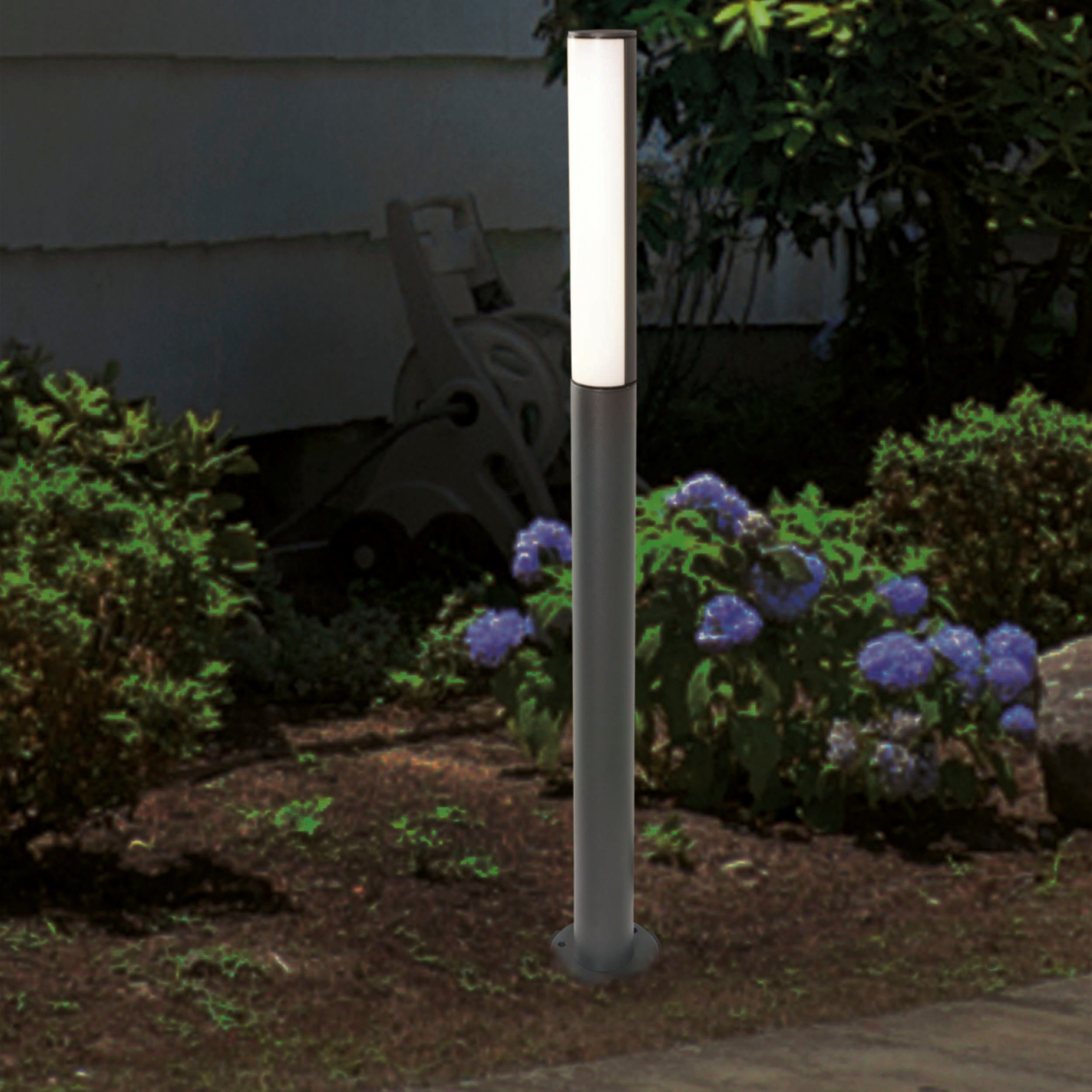 näve Staande ledlamp voor buiten Flair Aluminium donkergrijs hoogte 90 cm IP54 warmwit licht (1 stuk)