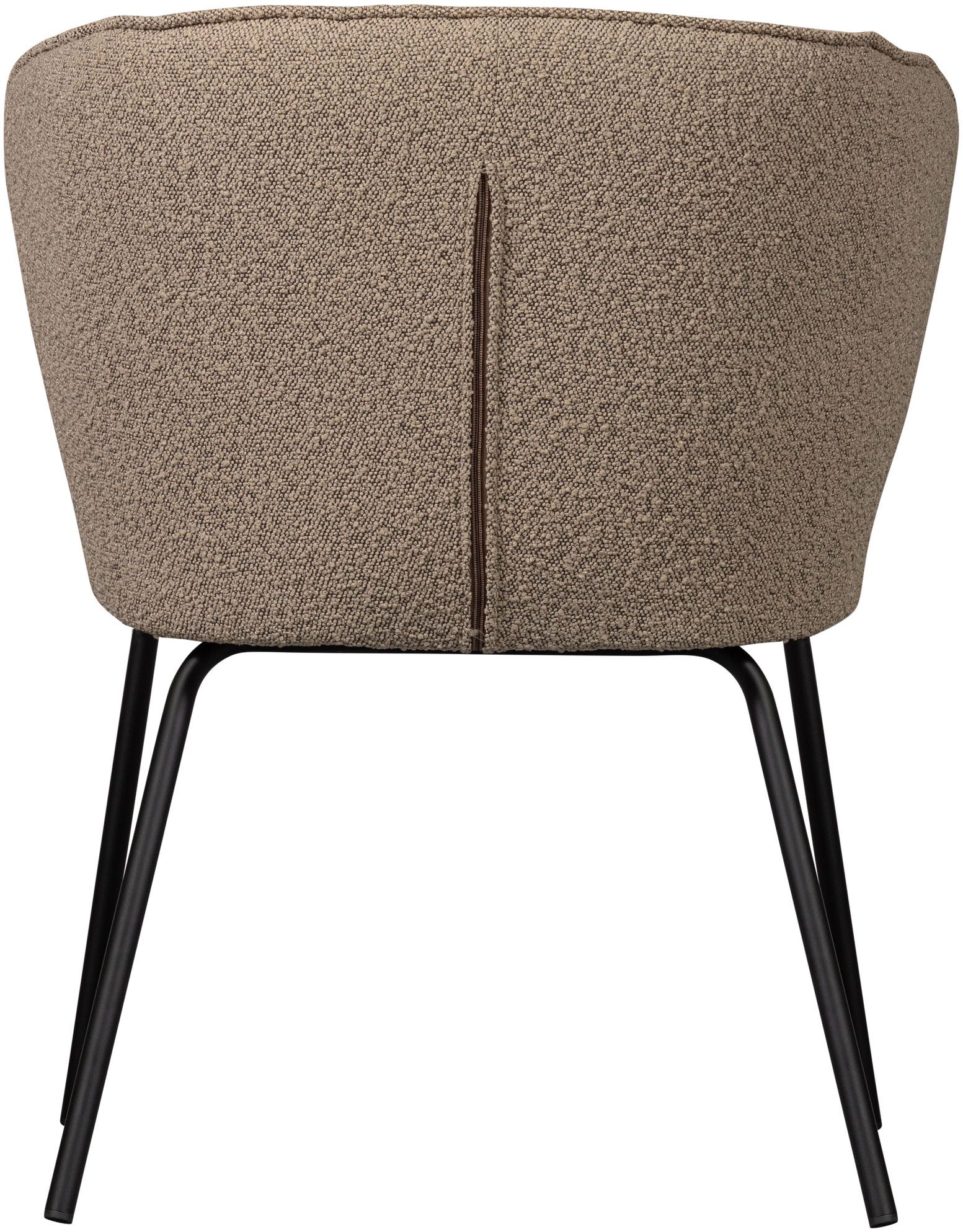 WOOOD Eetkamerstoel ADMITS Gestoffeerde stoel met 4-poots frame, gepolsterd, H 77 cm x B 60 cm (set, 2 stuks)