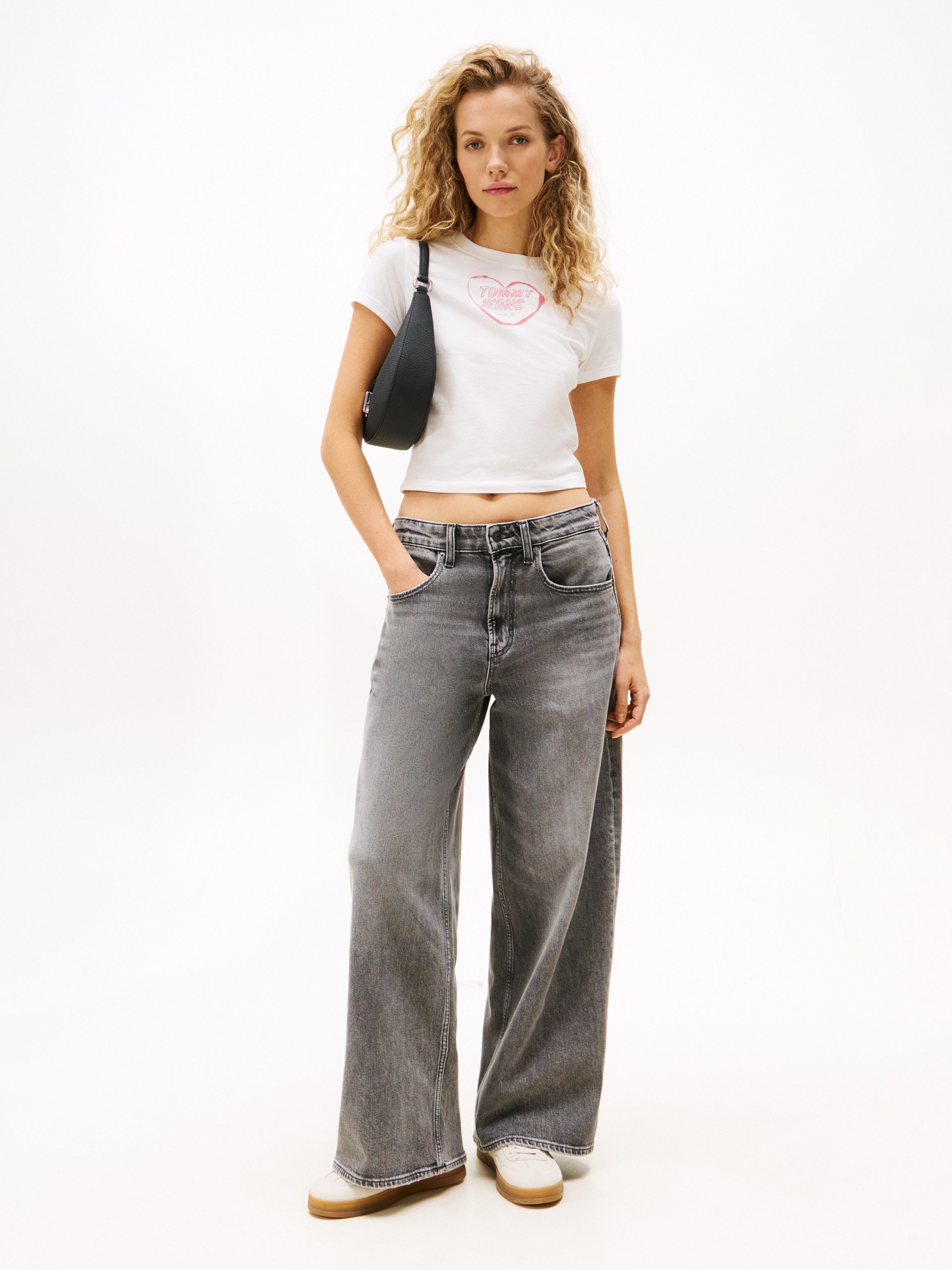 TOMMY JEANS Shirt met korte mouwen TJW SLIM SH HEART TEE