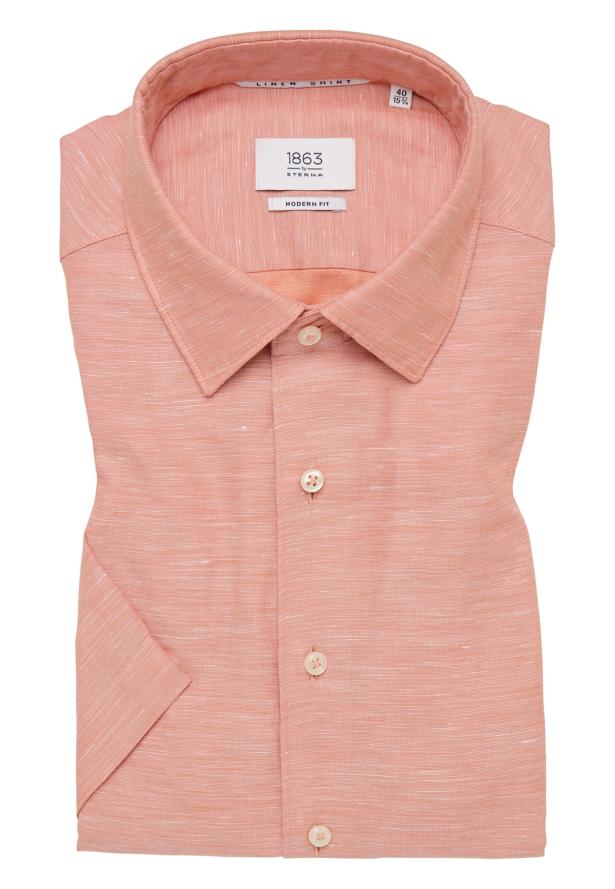 Eterna Overhemd met korte mouwen MODERN FIT EASY IRON (gemakkelijk te strijken)