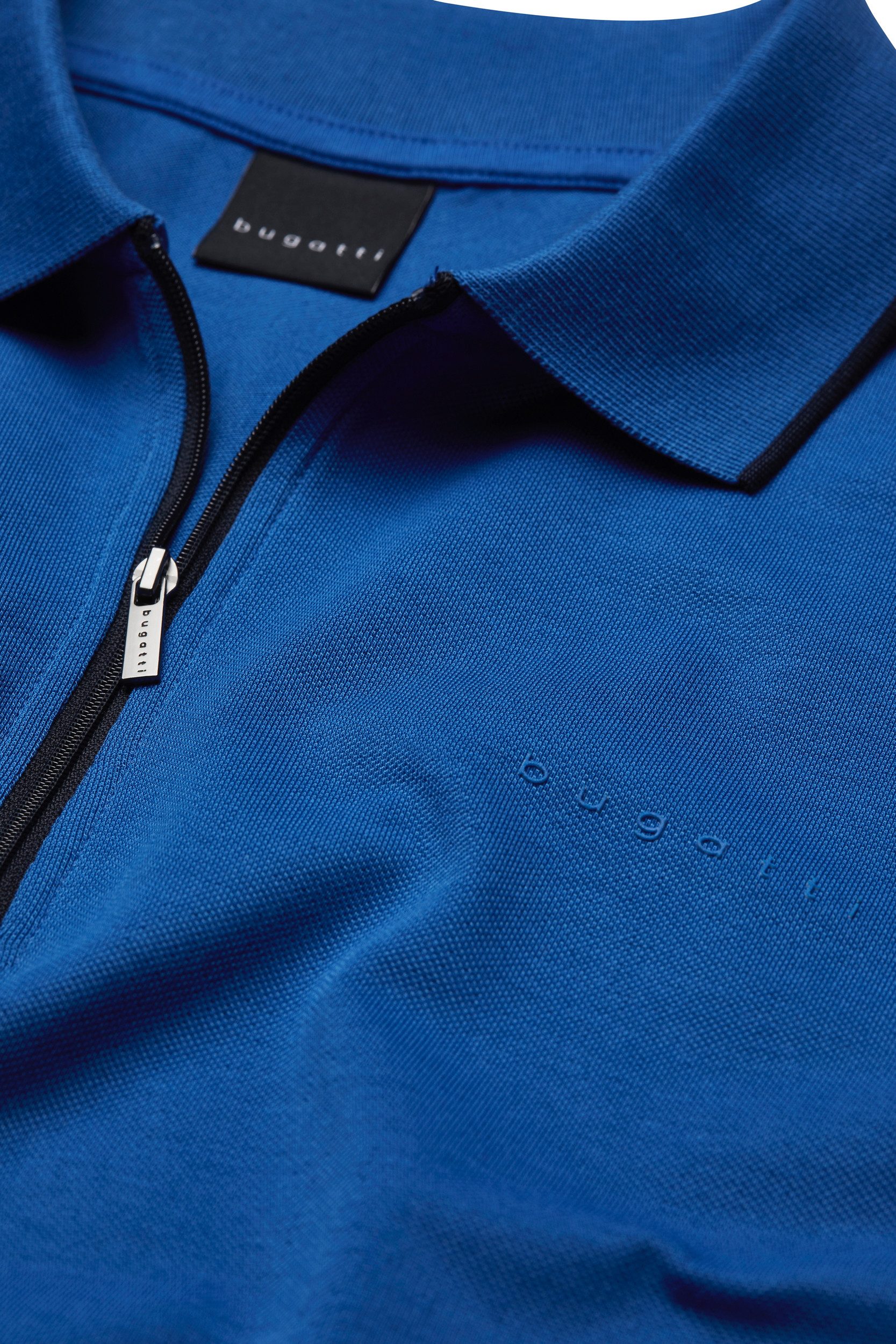 Bugatti Poloshirt met een ritssluiting