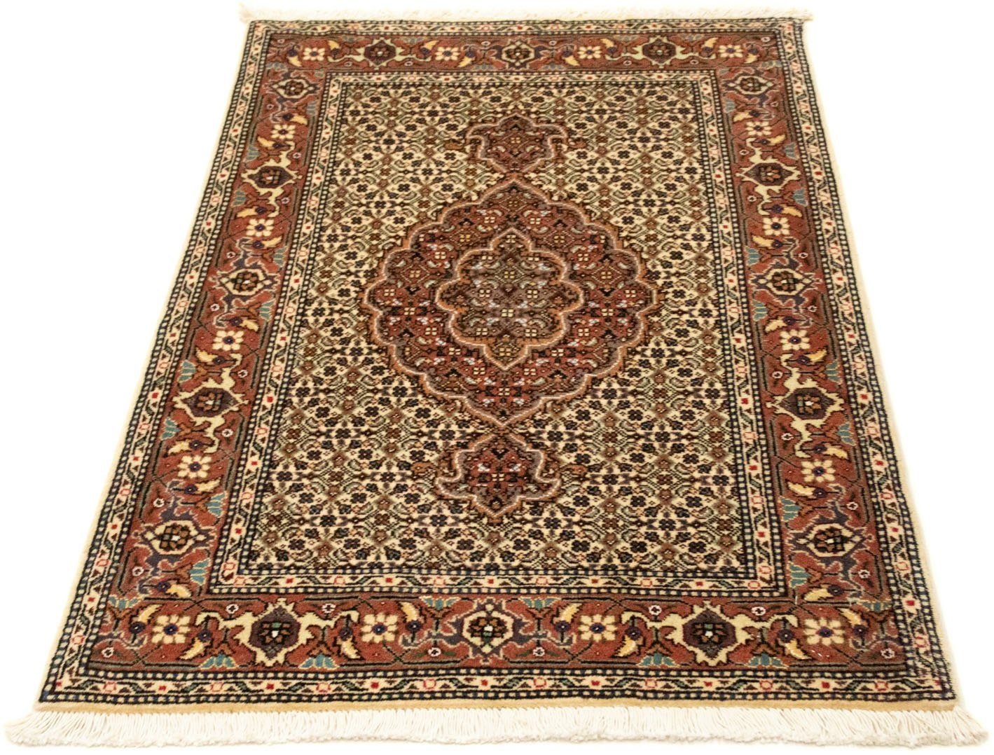 morgenland Vloerkleed Täbriz 40 Raj vloerkleed met de hand geknoopt beige handgeknoopt