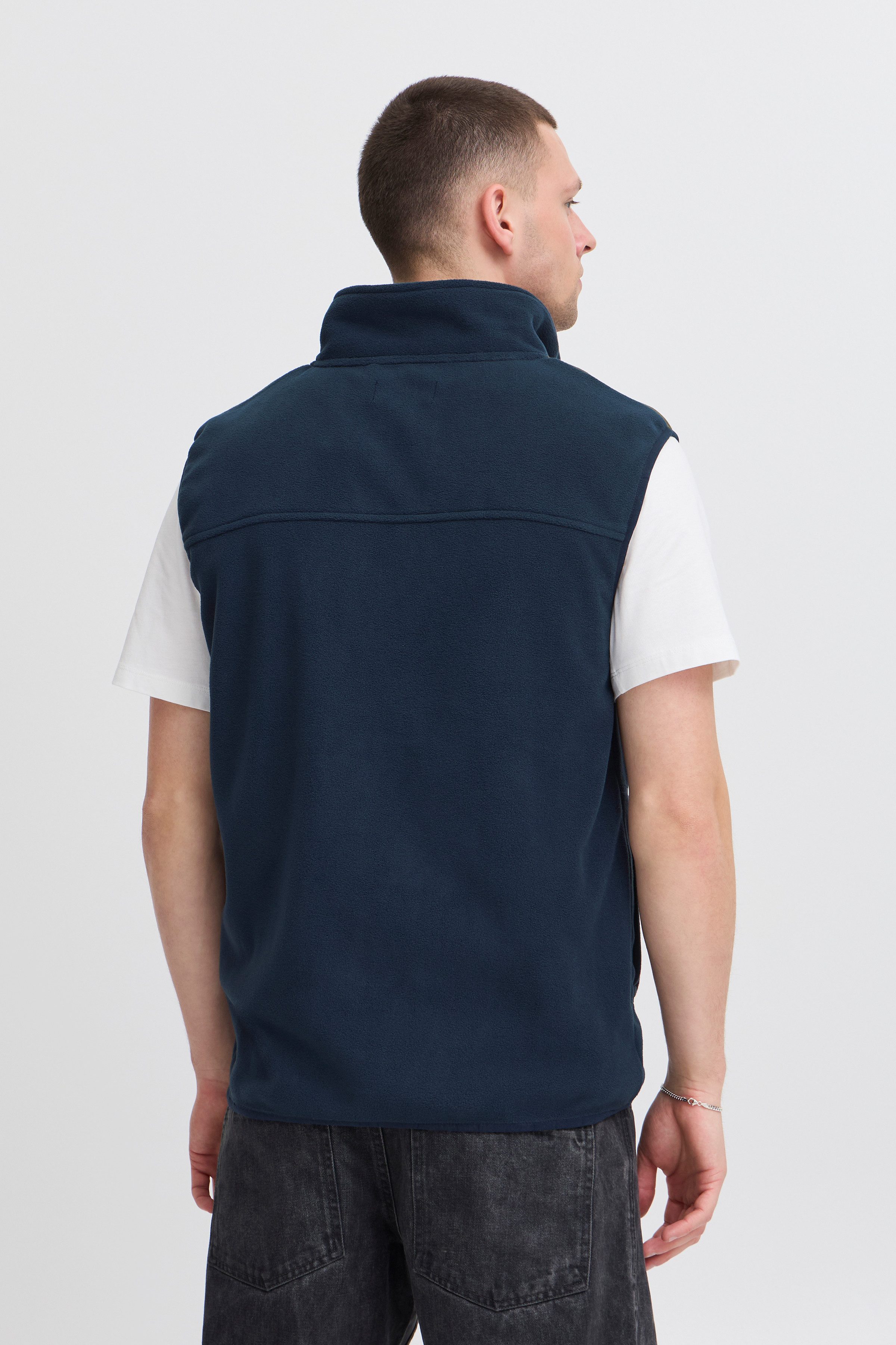 Blend Mouwloos fleecevest BHBROOKS Vest in colourblocking-stijl