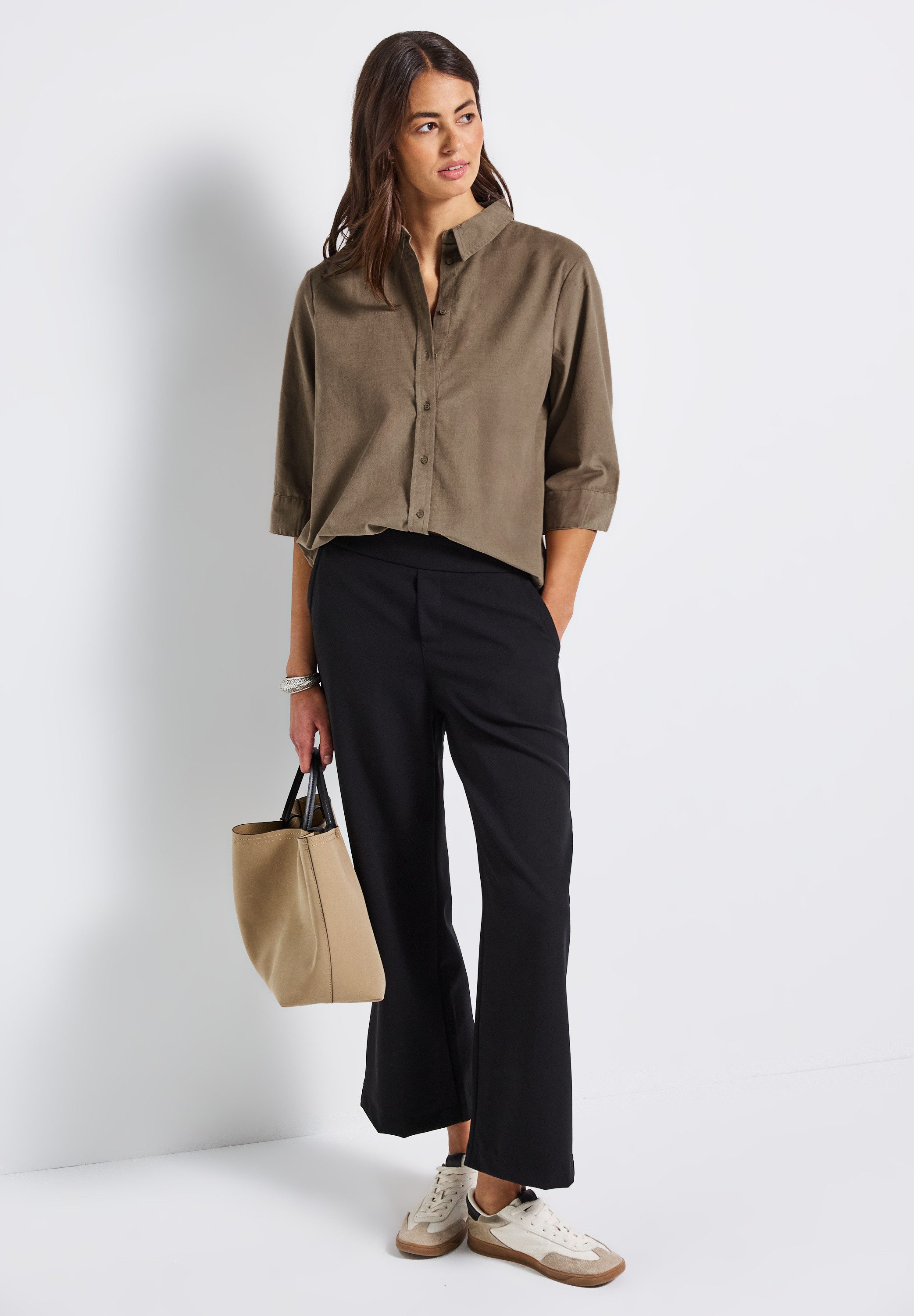 STREET ONE Overhemdblouse in cord-kwaliteit