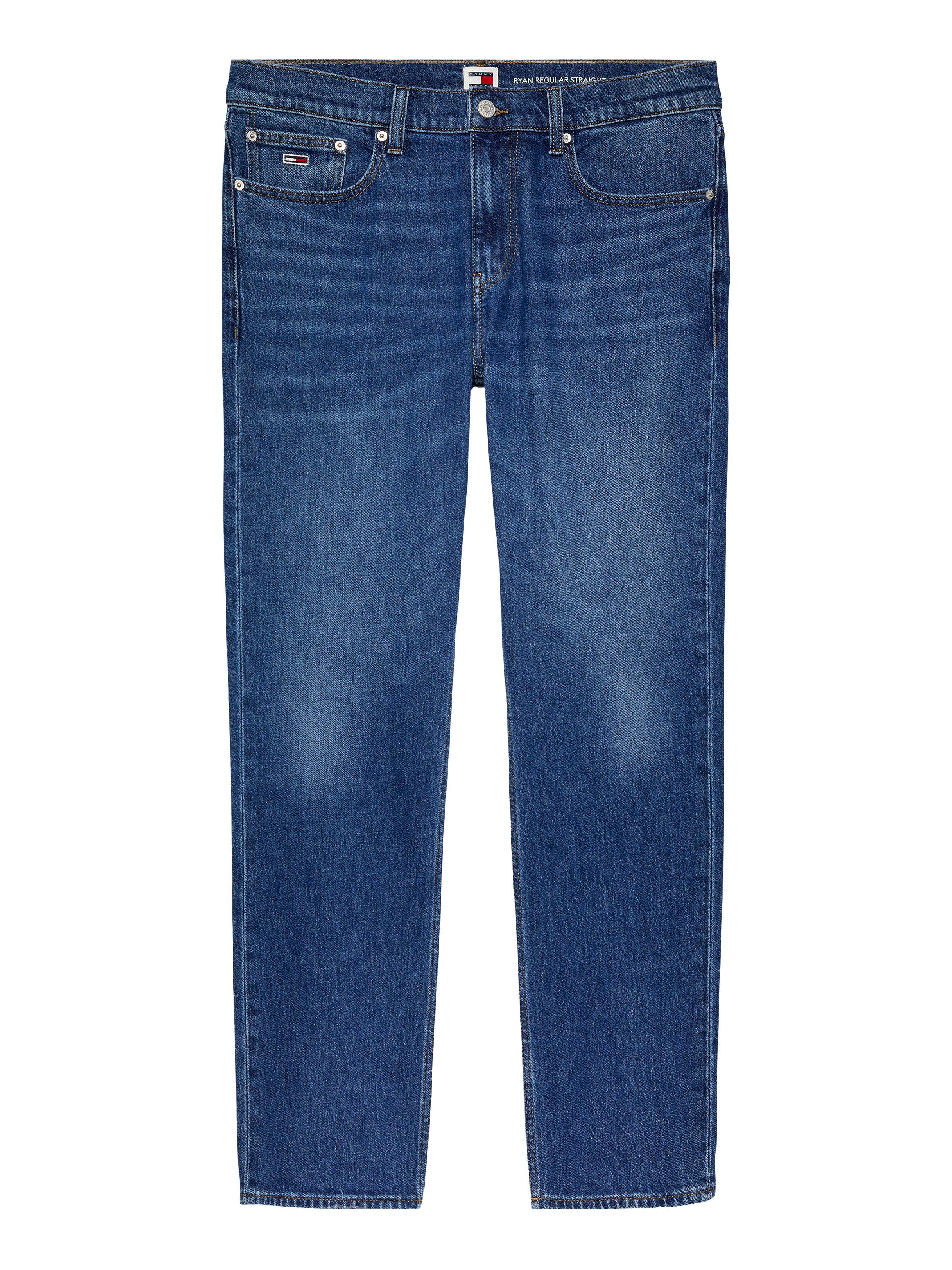 TOMMY JEANS Slim fit jeans RYAN SLIM STRAIGHT met gestempeld logo
