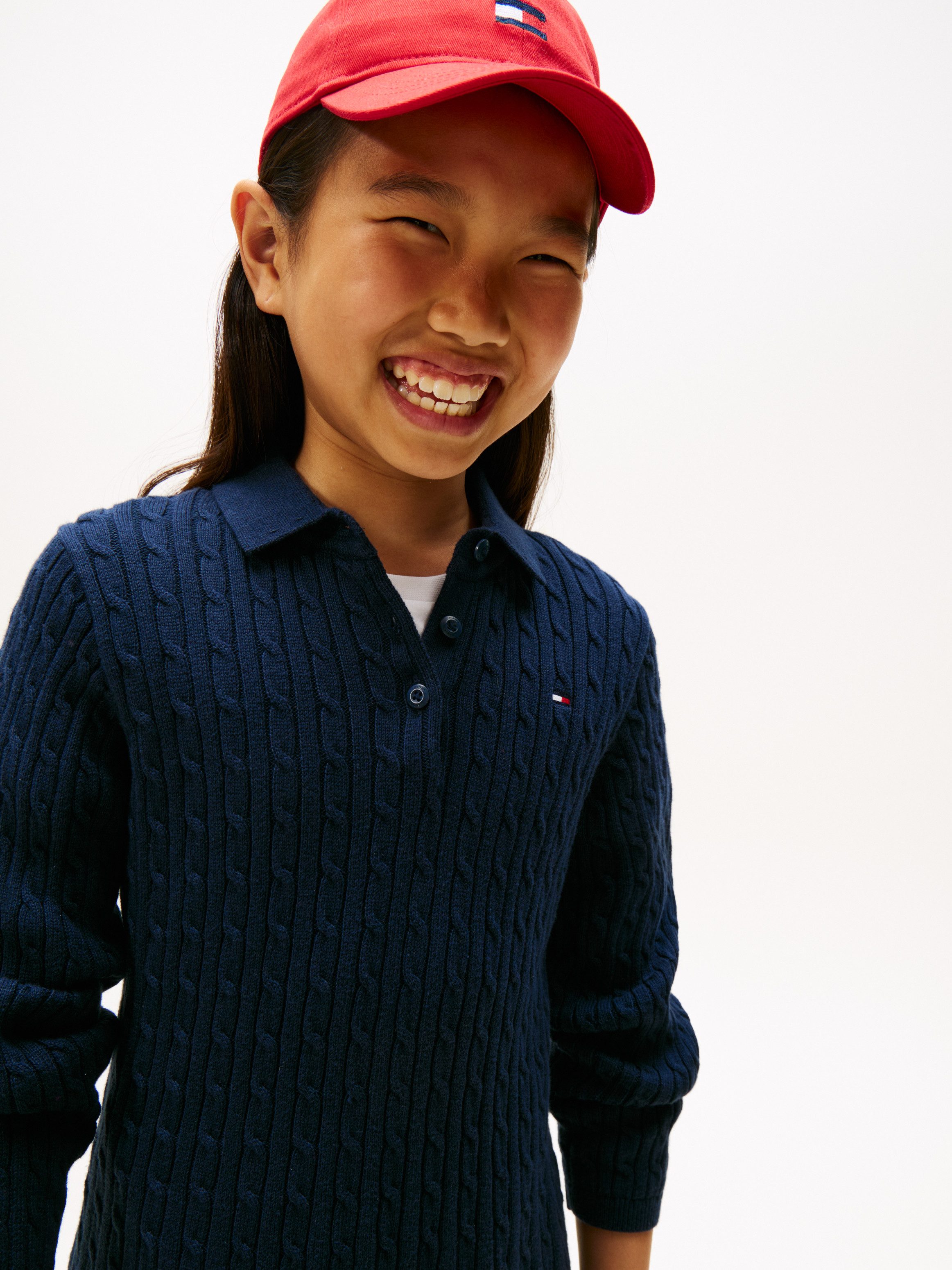 Tommy Hilfiger Gebreide jurk CABLE SWEATER DRESS