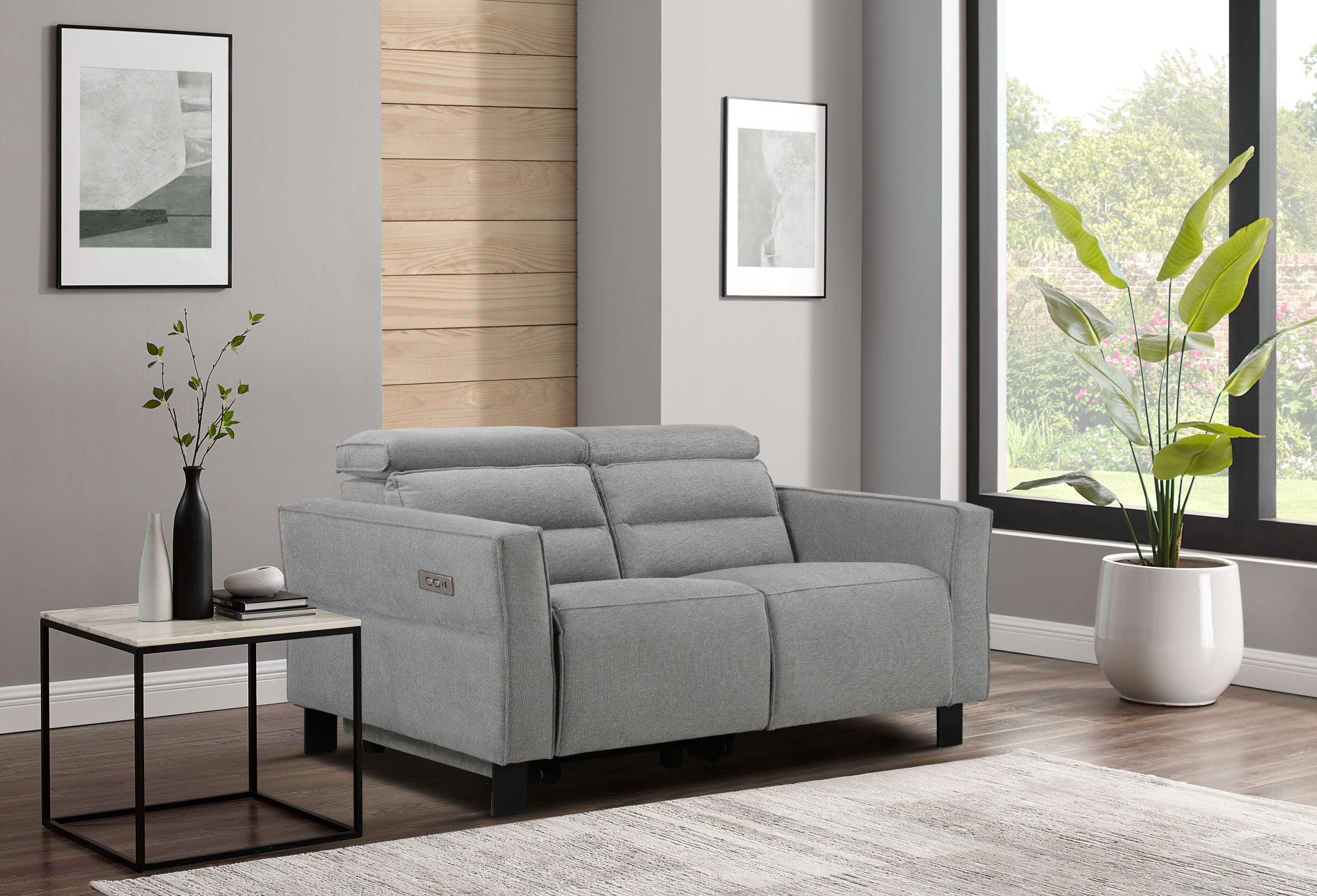 Places of Style 2-zitsbank Carpari, 162 cm, met handmatige of elektrische relaxfunctie