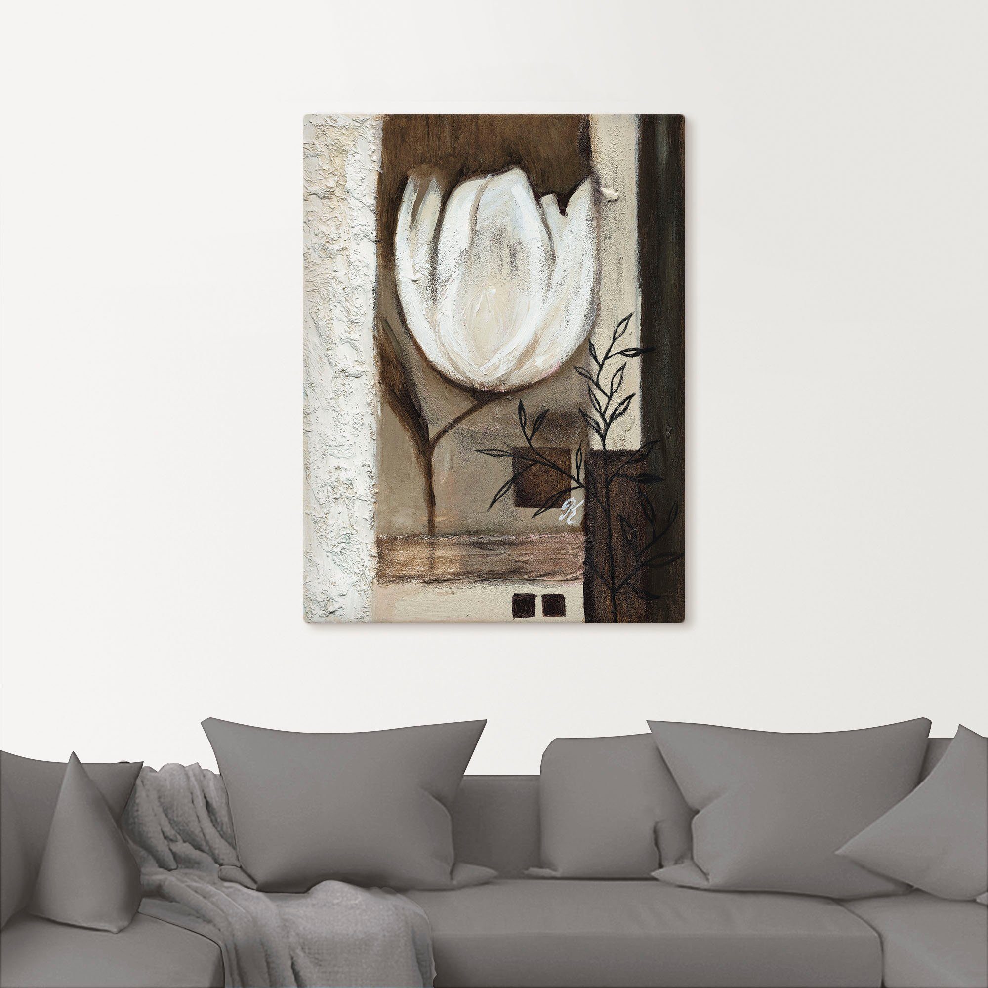 Artland Artprint Bruine tulpen II als artprint op linnen, muursticker in verschillende maten