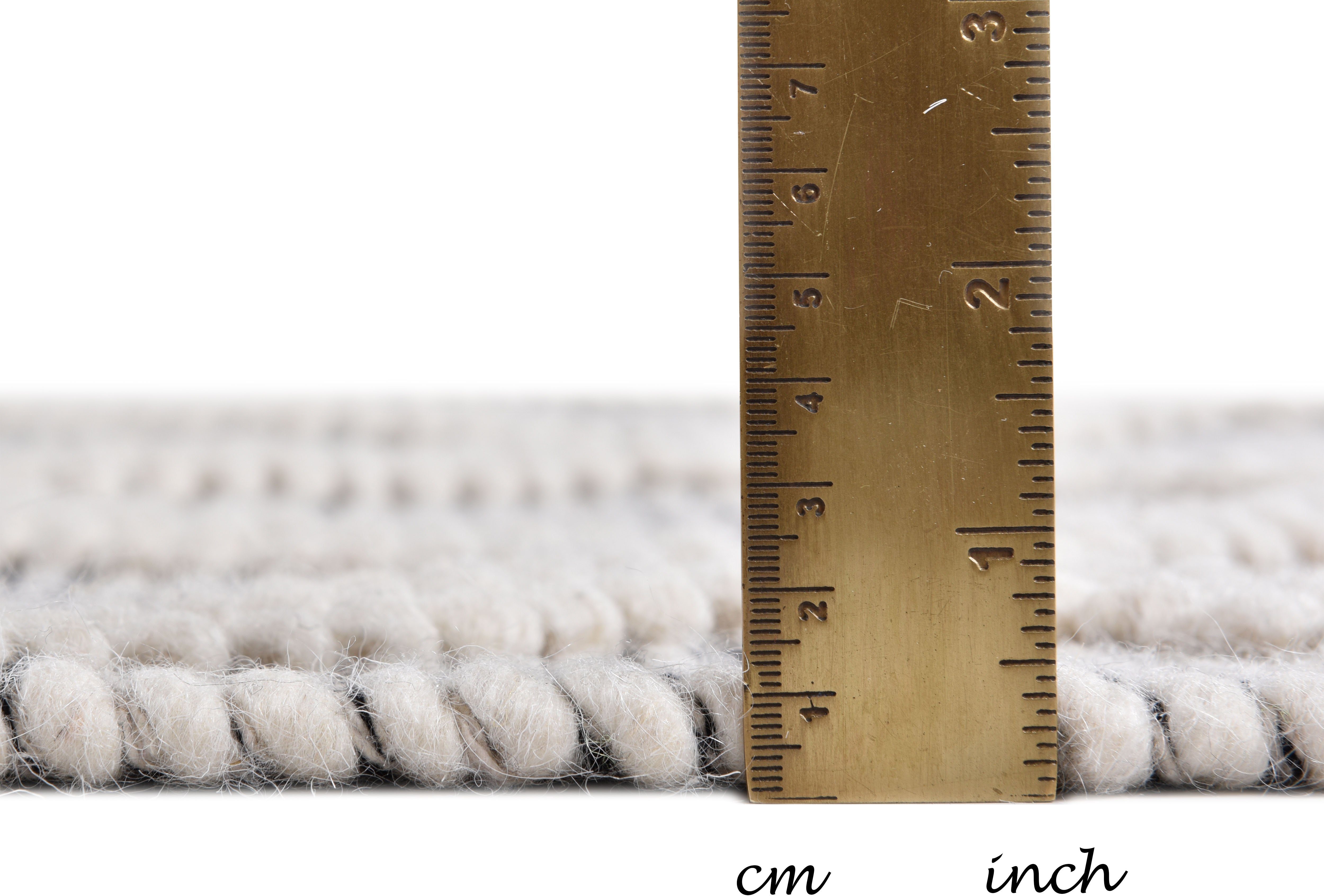 TOM TAILOR HOME Vloerkleed Coloured Macrame Handgeweven vloerkleed, zuivere wol, met de hand geweven, met franje, Scandi design