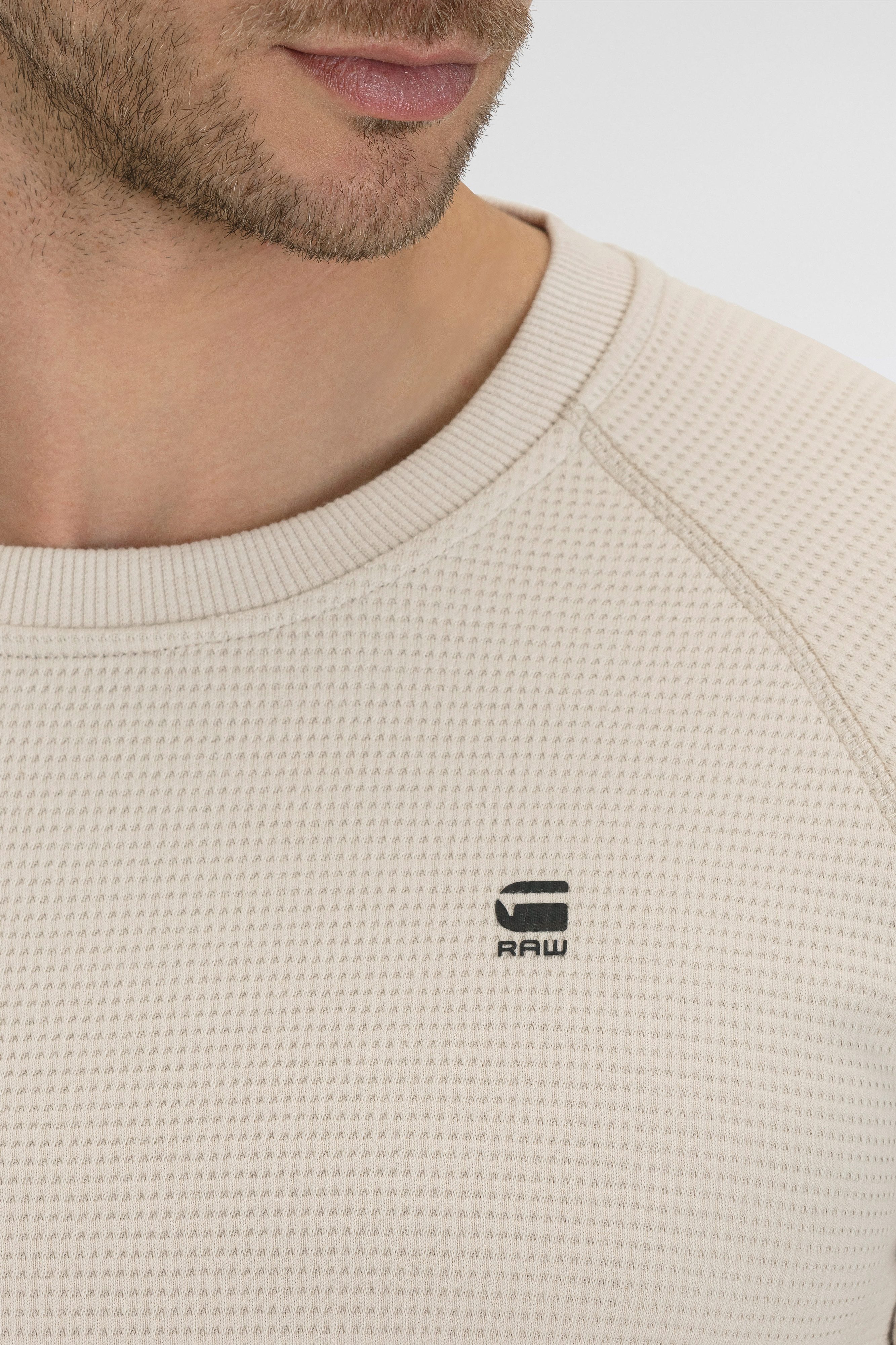 G-Star RAW Sweater Jirgi met label-detail op de borst