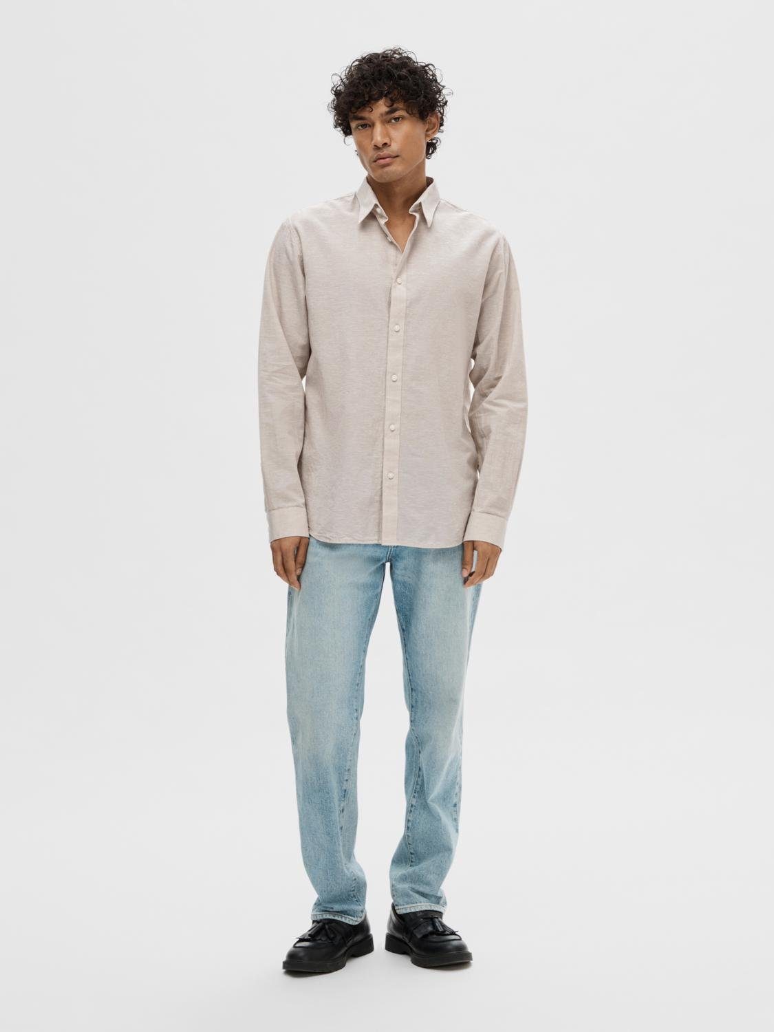 SELECTED HOMME Linnen overhemd NEW-LINEN SHIRT