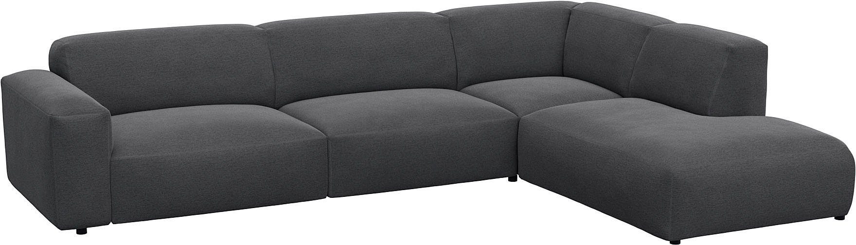 FLEXLUX Hoekbank Lucera, super comfortabel door hoogwaardige zitconstructie met koudschuim
