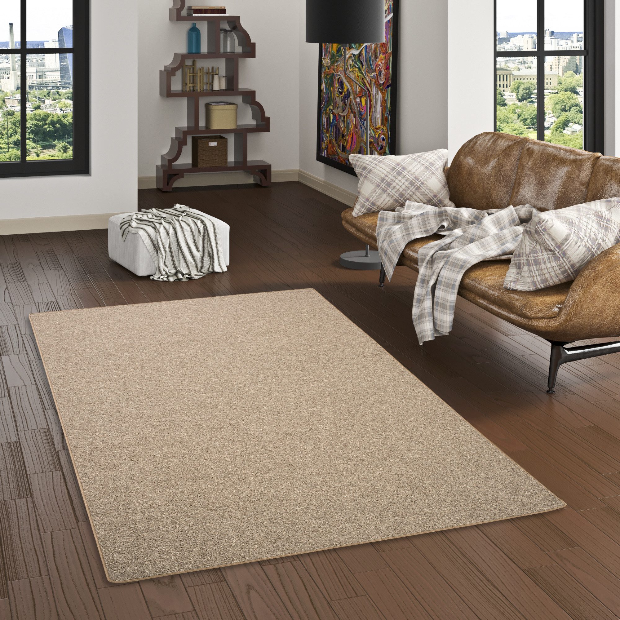 my home Vloerkleed Fortis Effen kleuren, lussen, geketteld, ook als loper, slijtvast