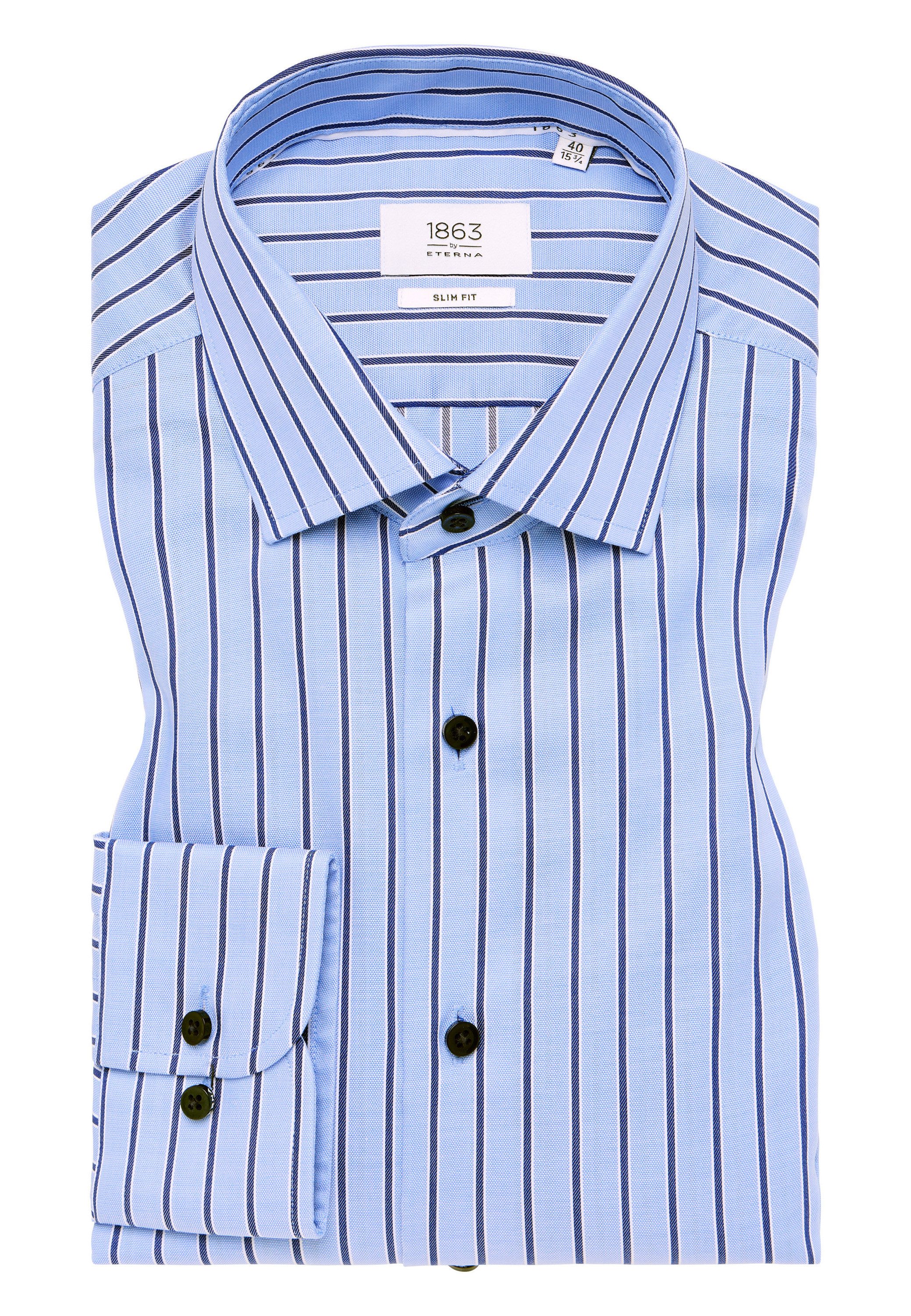 Eterna Overhemd met lange mouwen Slim fit NON IRON (strijkvrij)