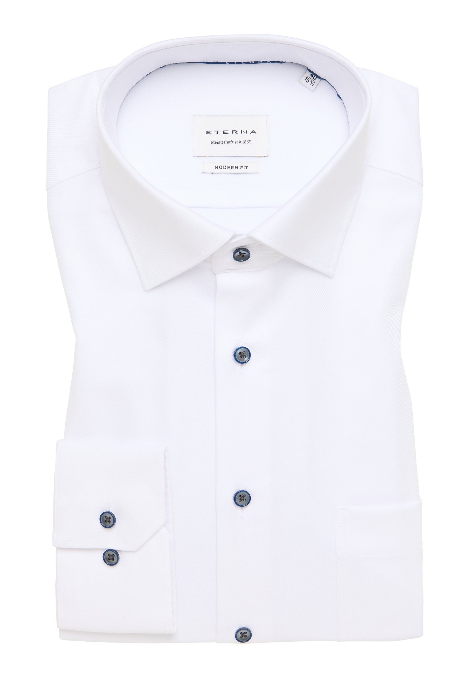 Eterna Overhemd met lange mouwen MODERN FIT NON IRON (strijkvrij)