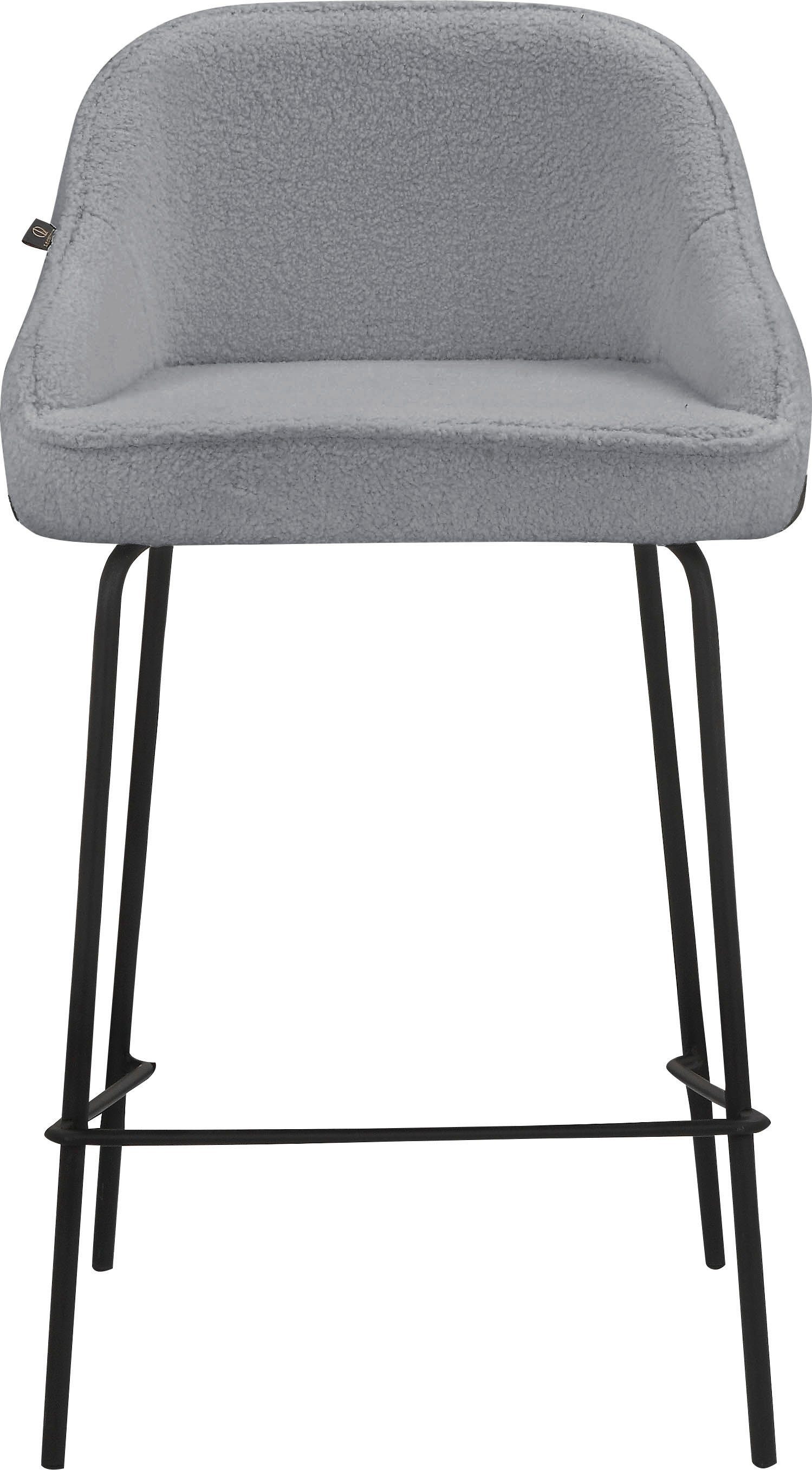 Leonique Stoel met 4 poten Puant met stof van polyester/gerecycled polyester, zithoogte 65 cm (2 stuks)