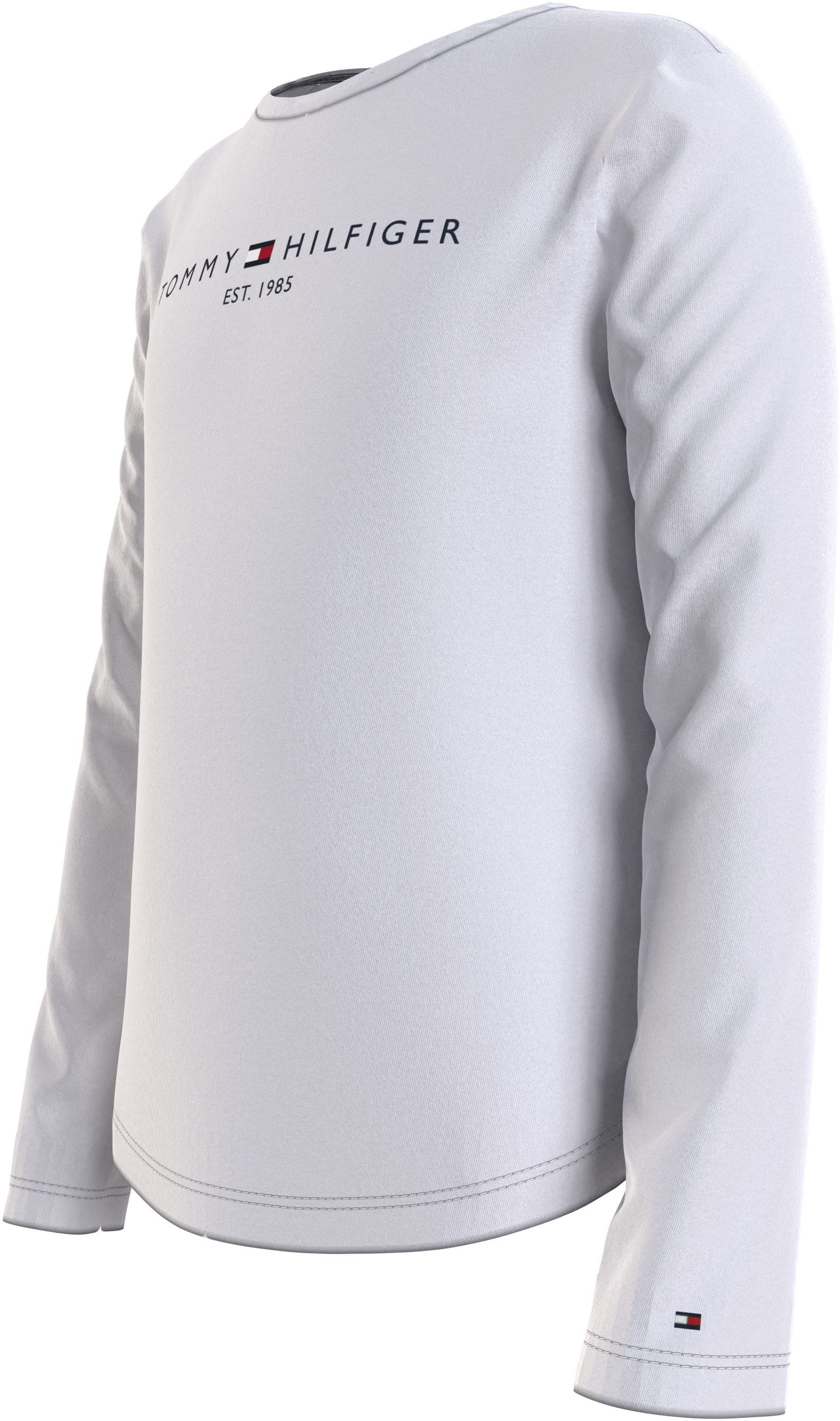 Tommy Hilfiger Shirt met lange mouwen ESSENTIAL TEE L/S met tommy hilfiger-logo-opschrift