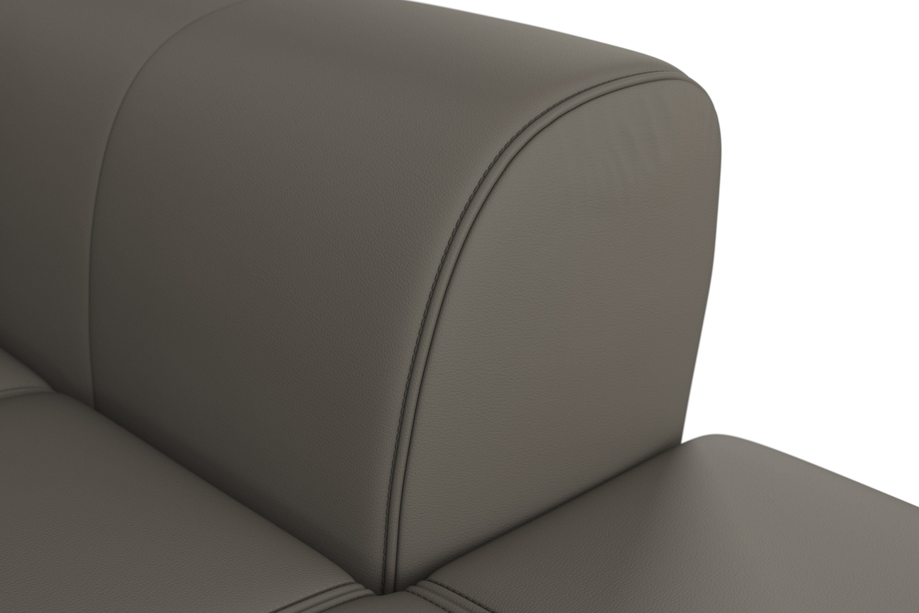 sit&more Hoekbank Bendigo L-vorm inclusief zitdiepteverstelling, bodemvrijheid 15 cm, 2 pootkleuren