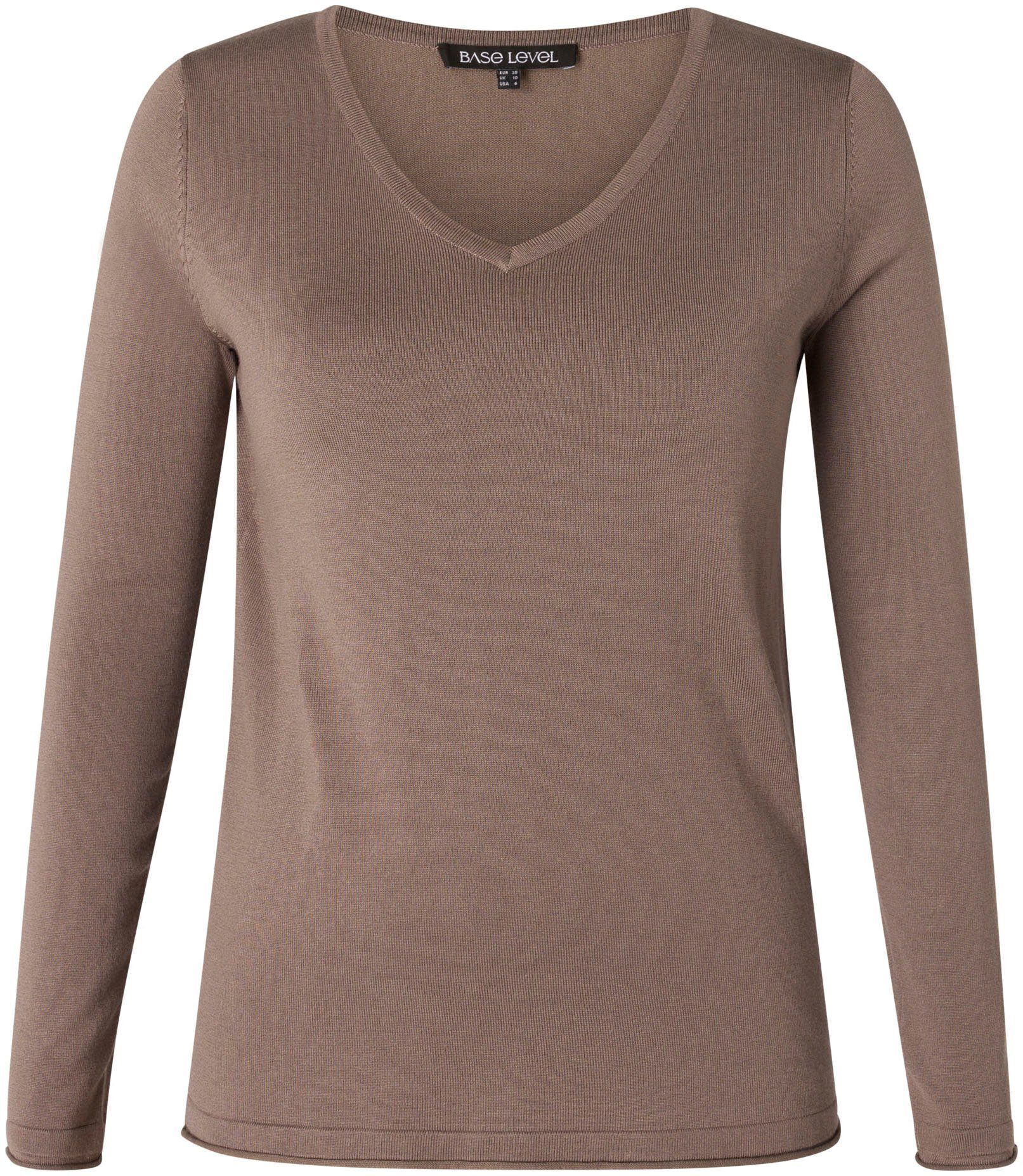Base Level Curvy Trui met V-hals met v-hals
