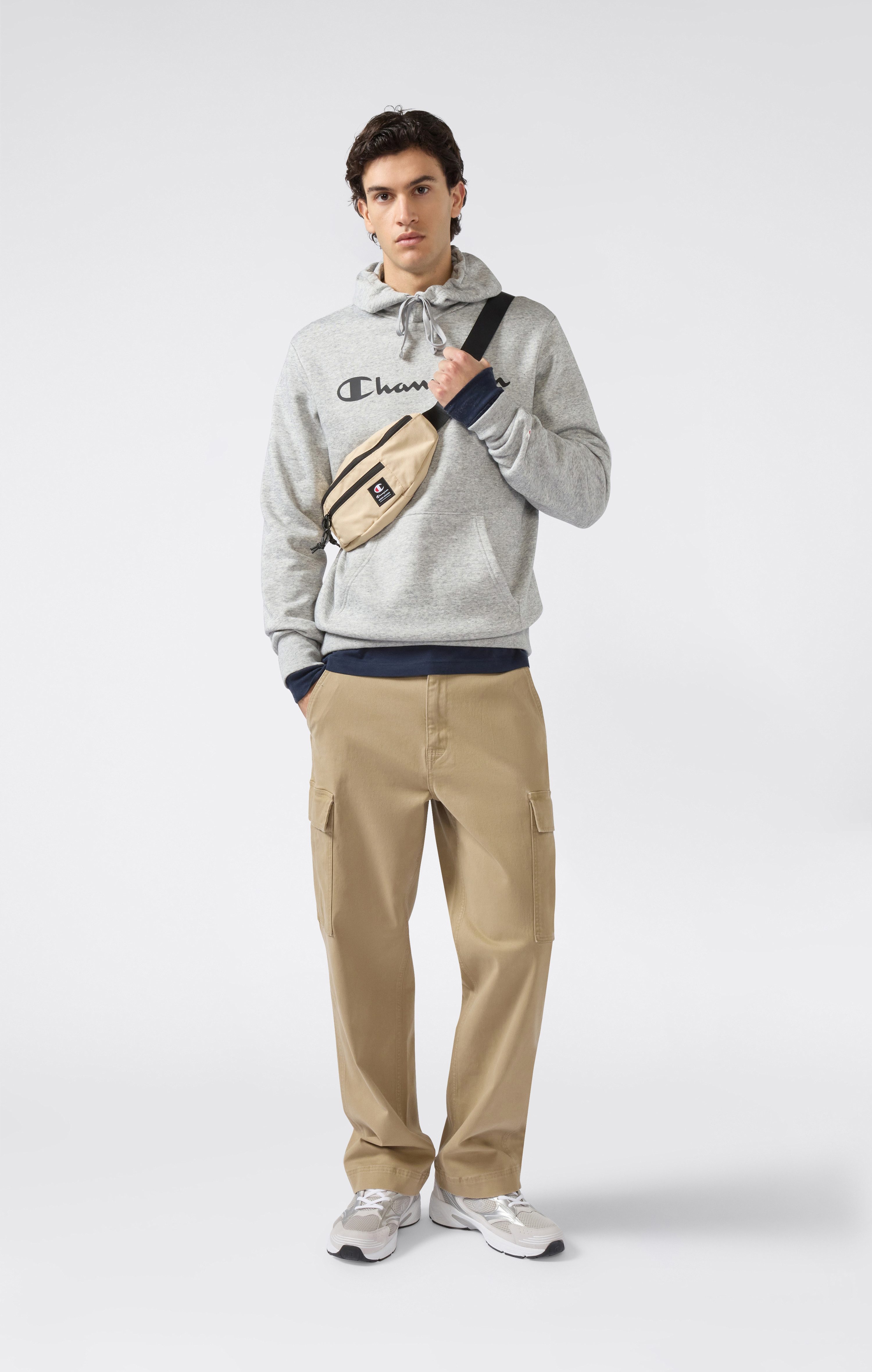 Champion Hoodie BASICS Fleece Hoodie Large Logo (1-delig)