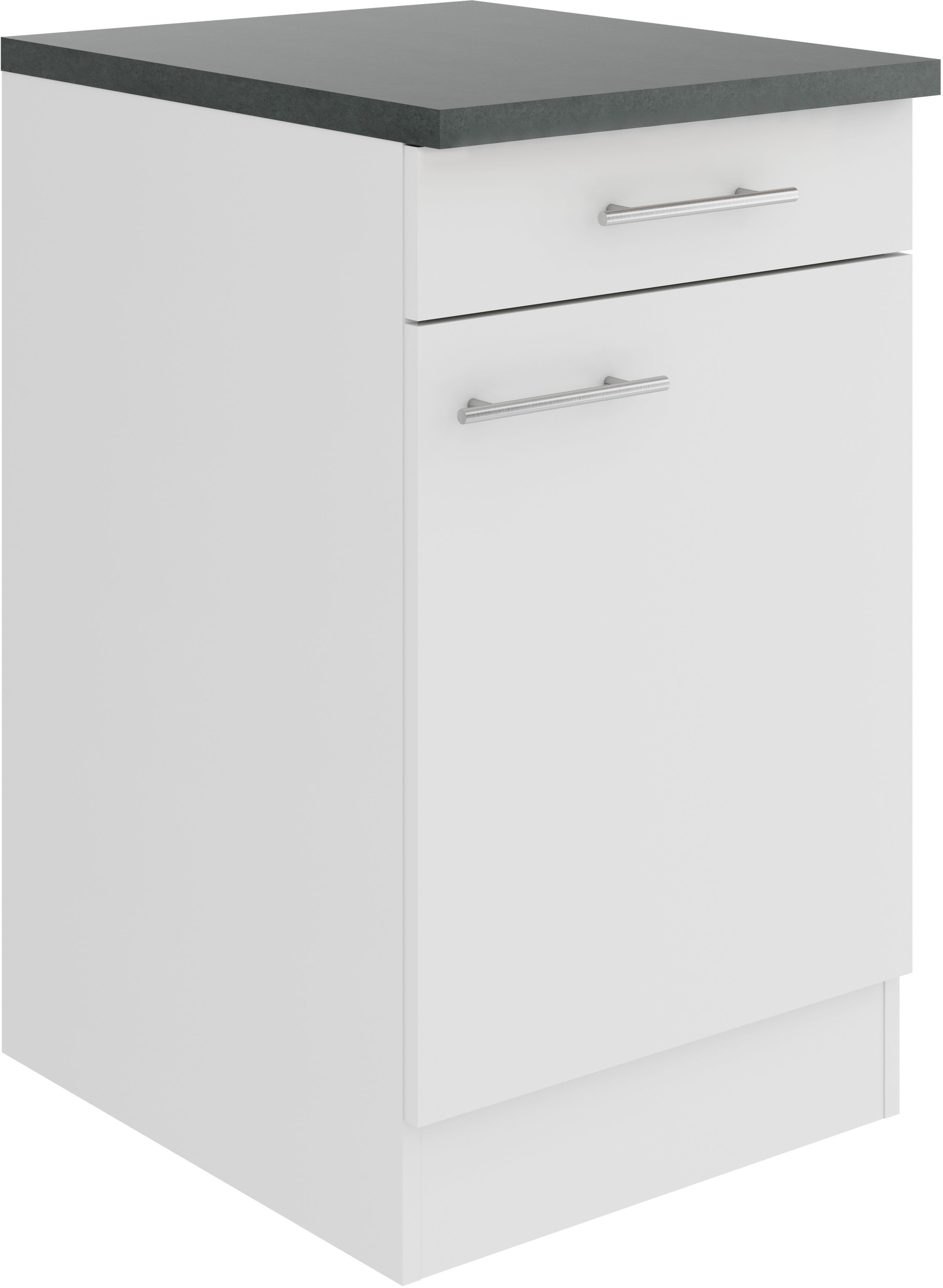 OPTIFIT Onderkast Bella Breedte 50 cm, 1 deur, 1 legplank, 1 lade onderkasten wit