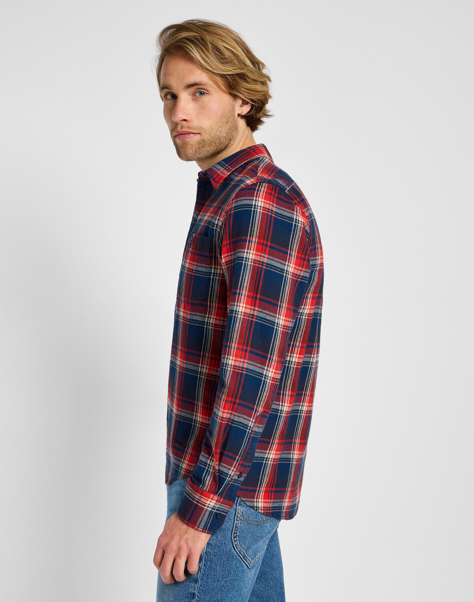 Lee® Overhemd met lange mouwen LEESURE SHIRT met geruit patroon