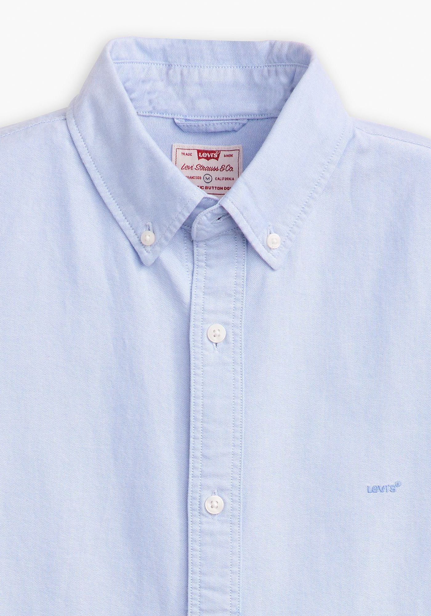 Levi's Overhemd met korte mouwen SS AUTHENTIC BUTTON DOWN met klein logoborduursel op borsthoogte