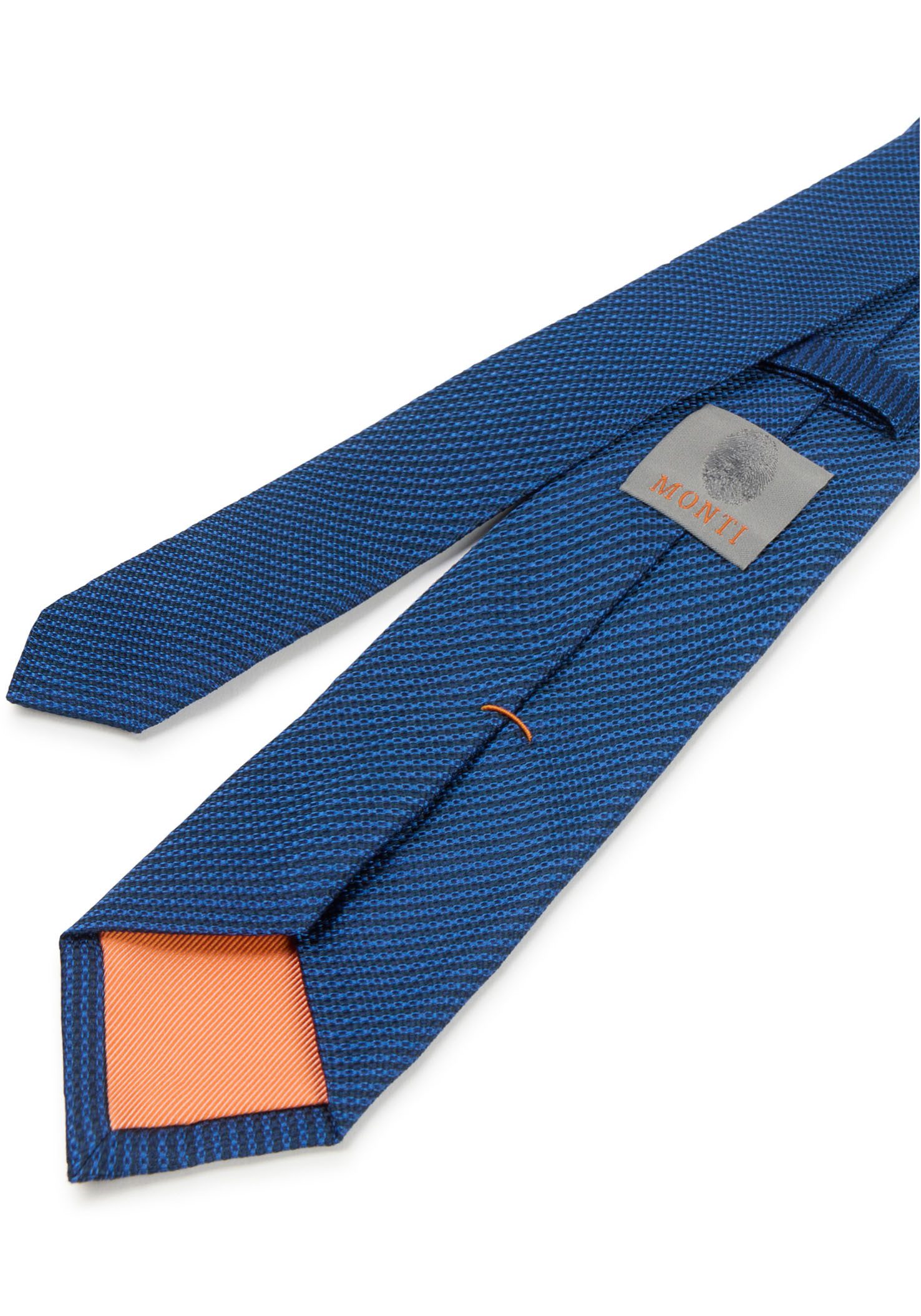 MONTI Stropdas van pure zijde, minimalistisch patroon, 6,5 cm breed
